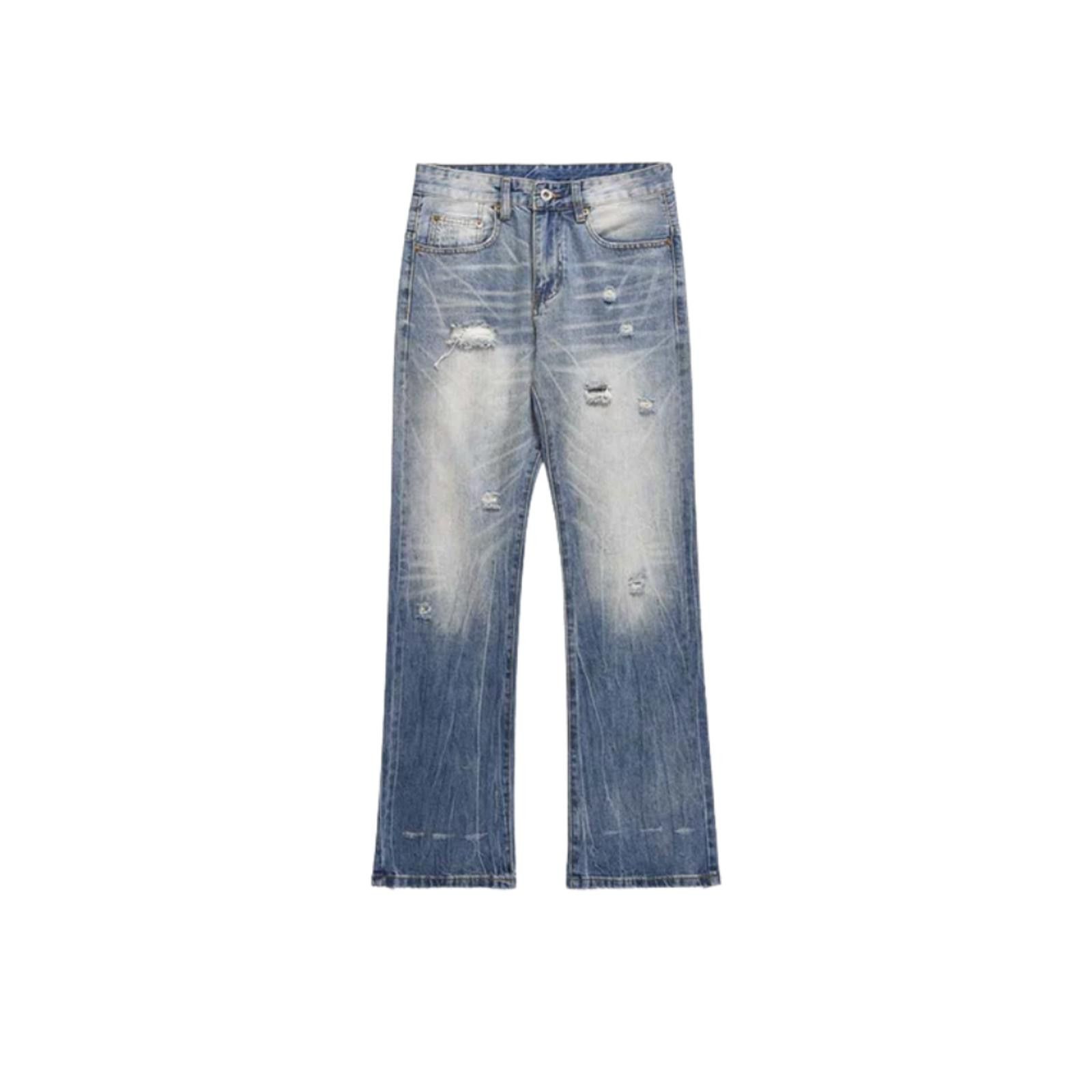 Vintage Distressed Stacked Denim Jeans Size US 30 / EU 46 - 1 Thumbnail