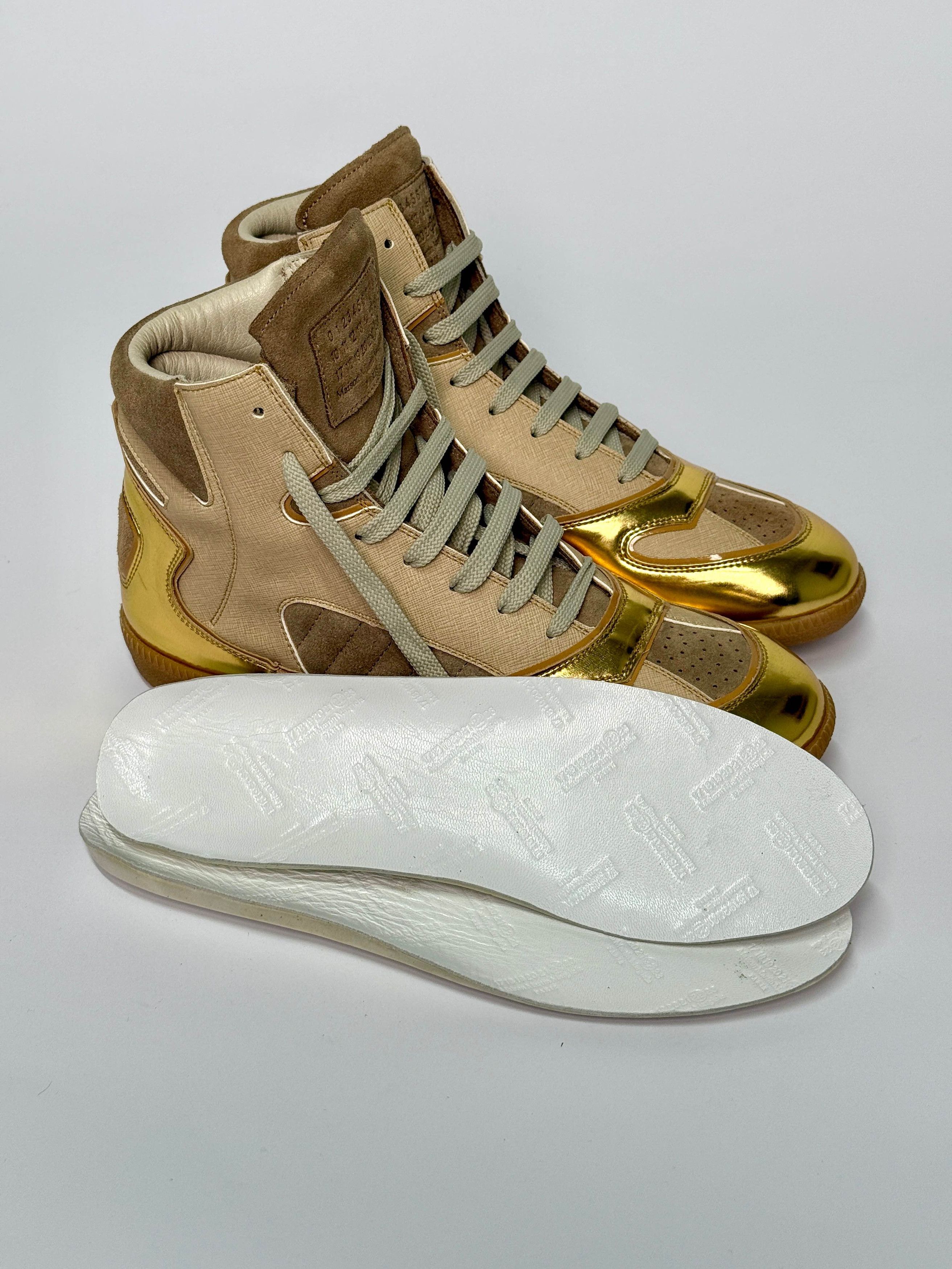 Maison Margiela Maison Martin Margiela Gold "Cadillac" Hightop Size US 8 / EU 41 - 9 Thumbnail