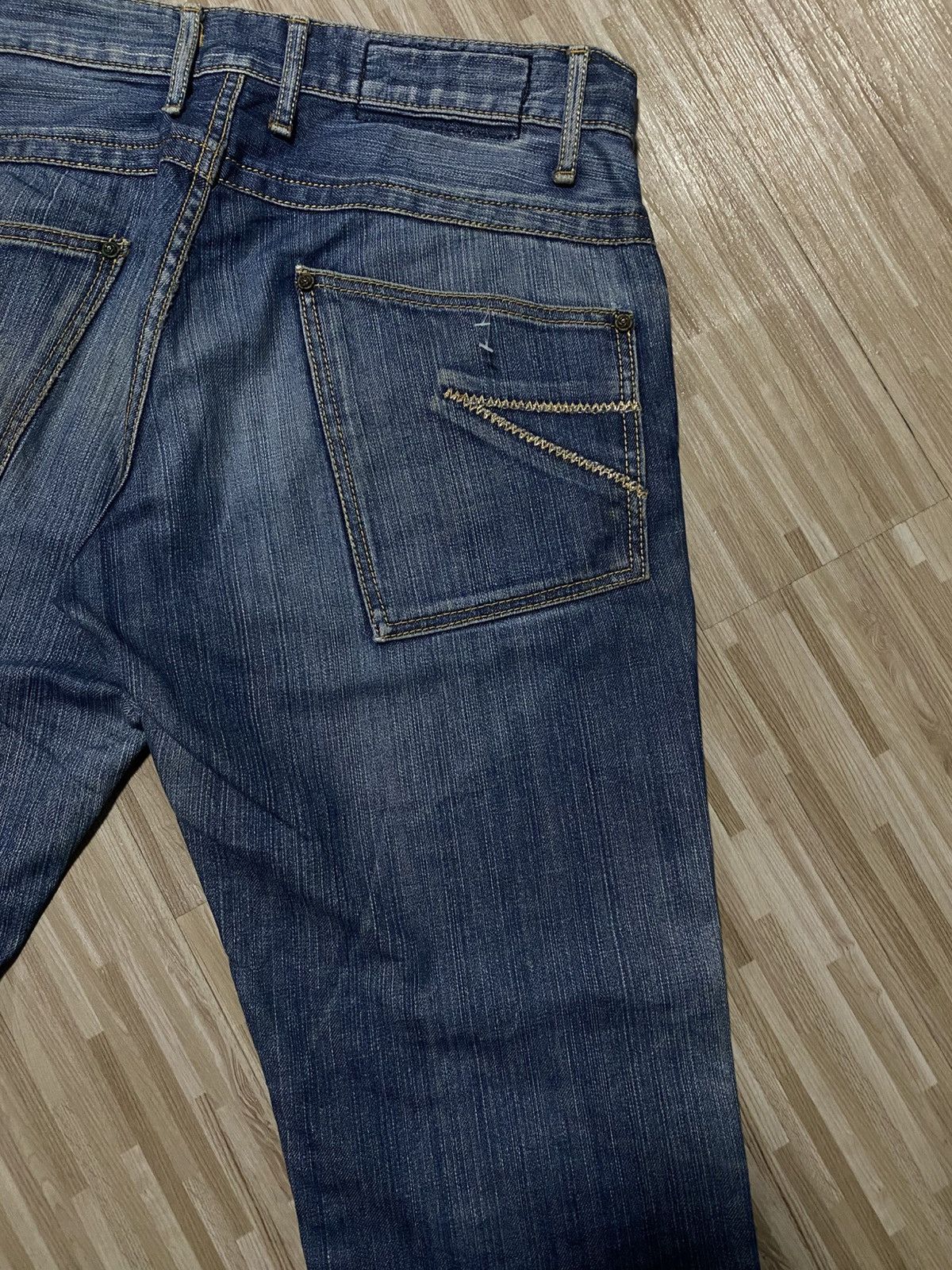 Japanese Brand 💥FLARE BLUEWAY JEANS💥 Size US 33 - 14 Thumbnail