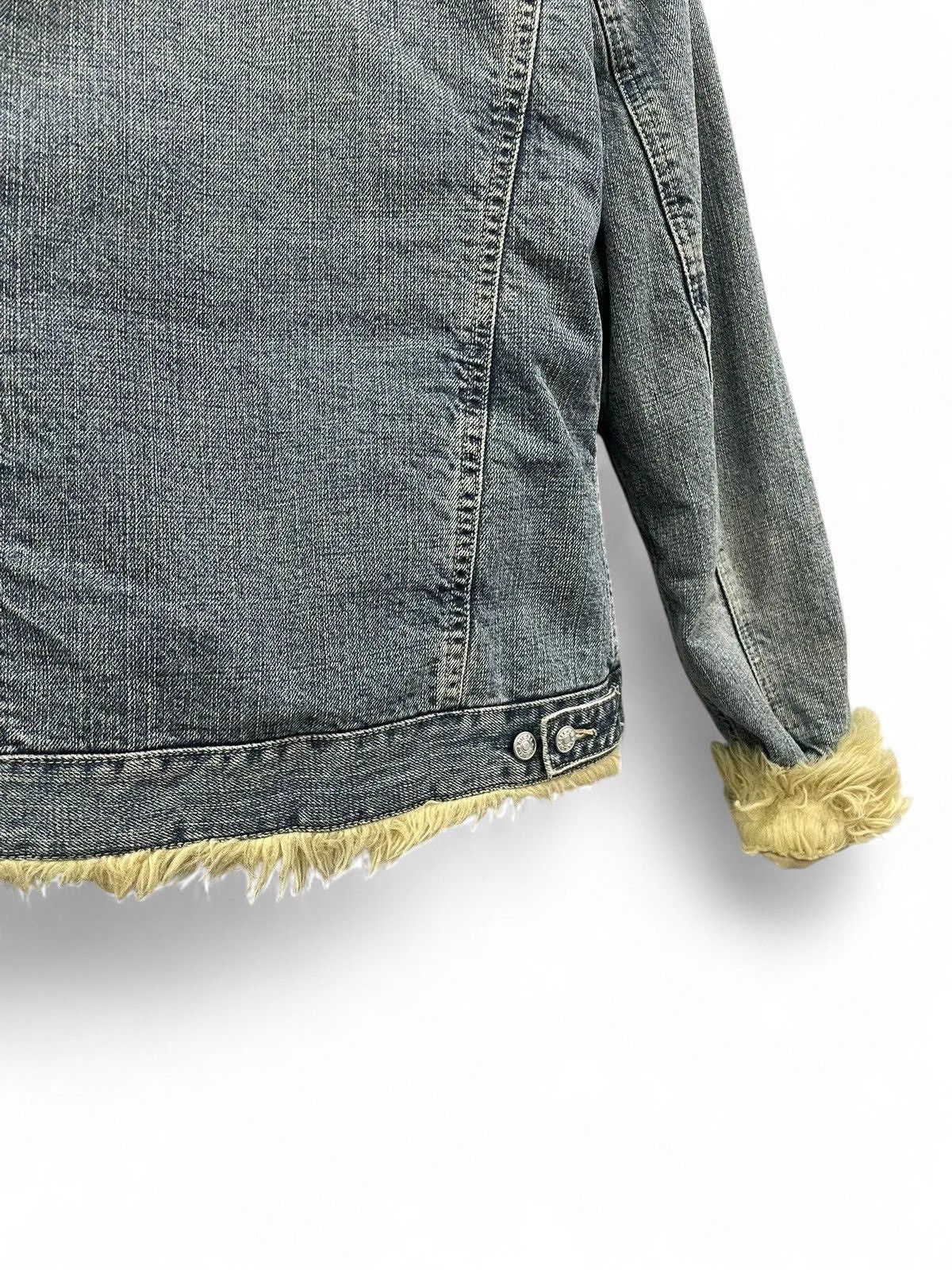 Diesel Diesel Blue Denim Jacket Faux Fur lining fashion Y2K Size S / US 4 / IT 40 - 13 Thumbnail