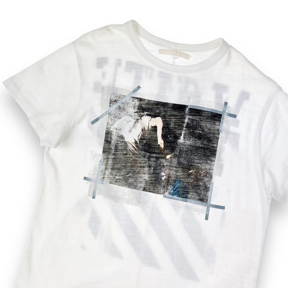 image of Off White Off-White Caravggio White T Shirt, Men's (Size Medium)
