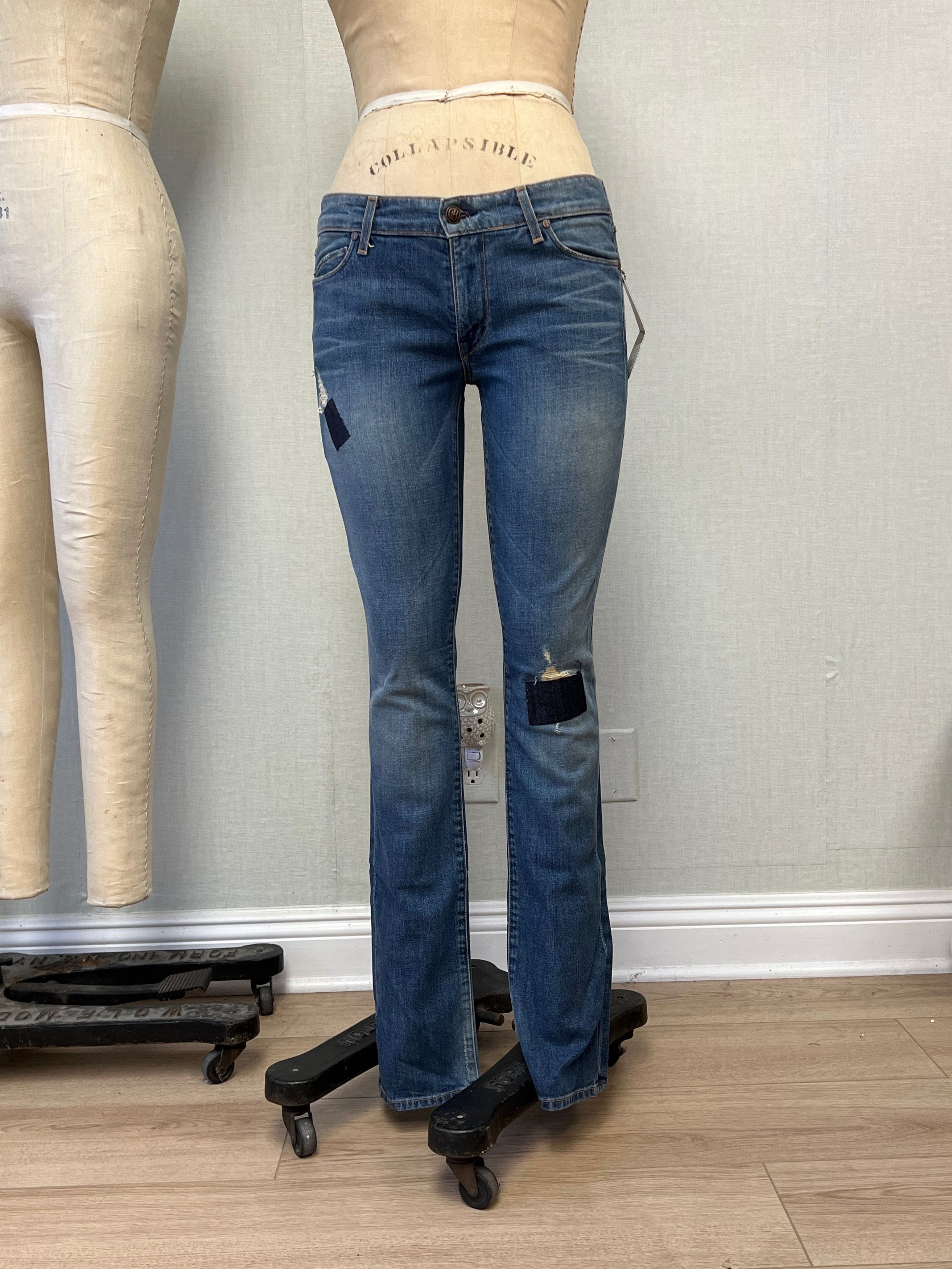 Other NWT Y2K Rich & Skinny Mended Heart Low Rise Jeans 30 Size 30" / US 8 / IT 44 - 1 Thumbnail