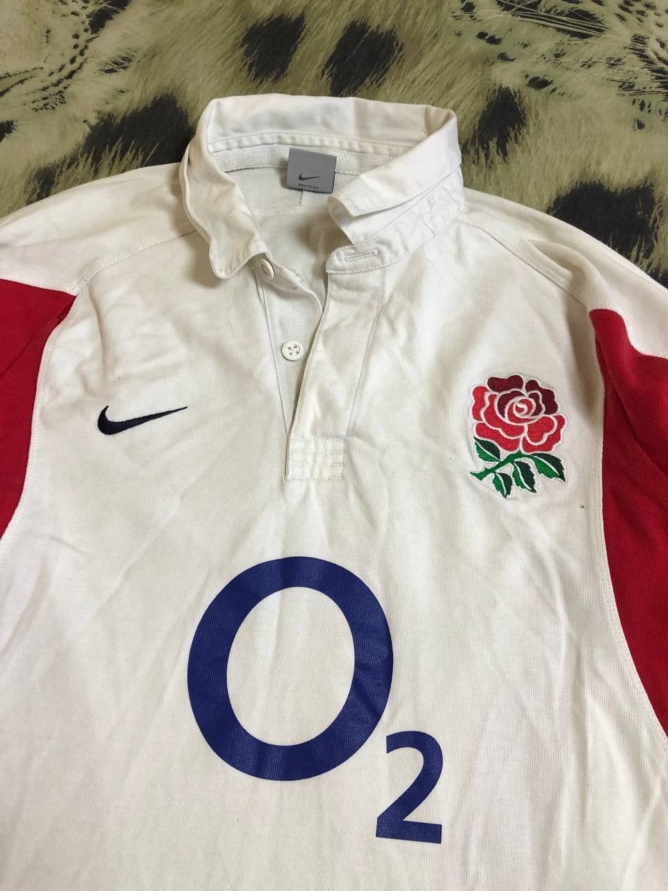 Nike 90s Nike England Vintage Y2K Rugby Longsleeve Retro Polo Size US M / EU 48-50 / 2 - 24 Thumbnail