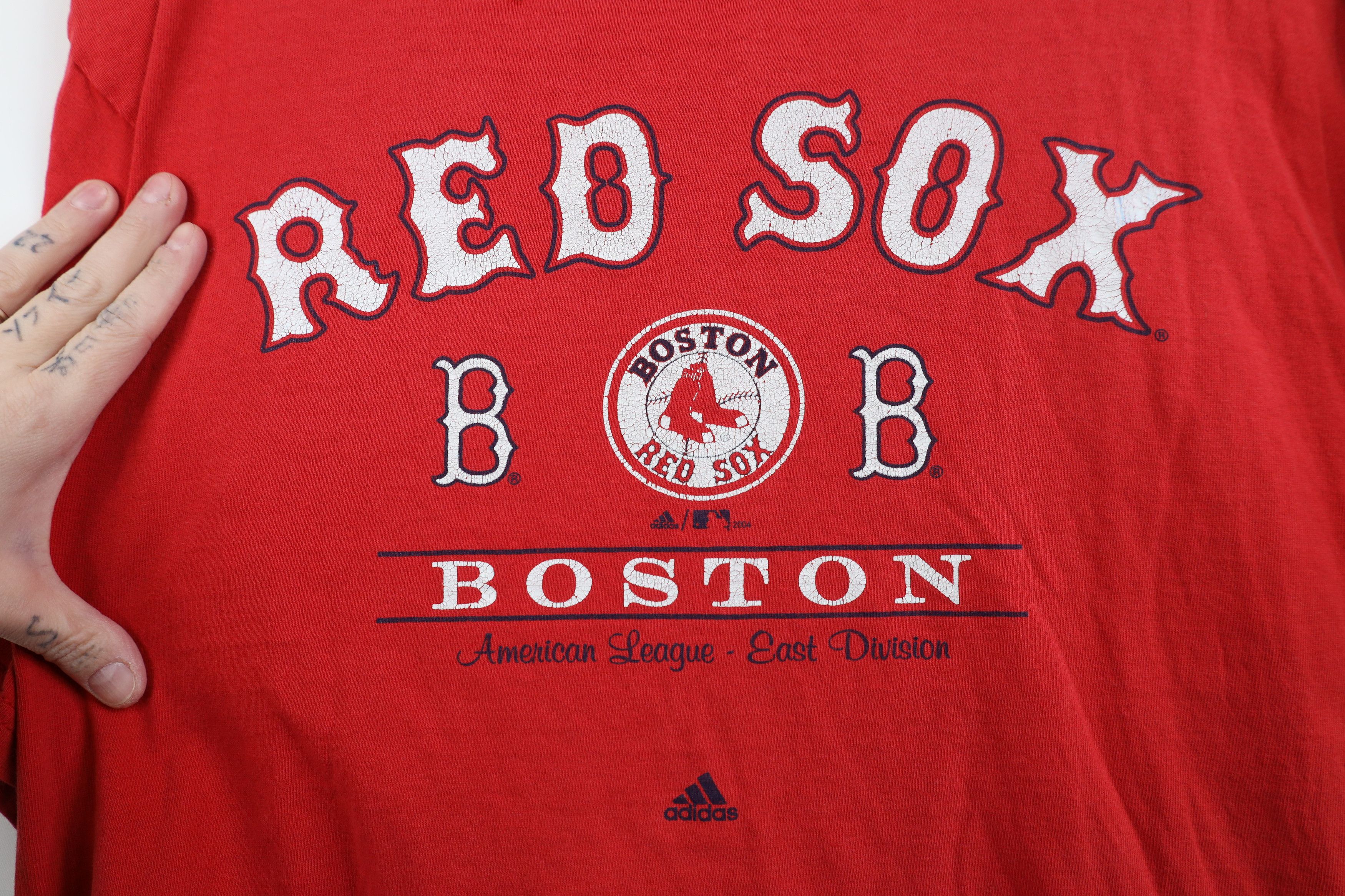 Adidas Vintage Y2K 2004 Adidas Boston Red Sox Baseball T-Shirt Size US XL / EU 56 / 4 - 7 Thumbnail