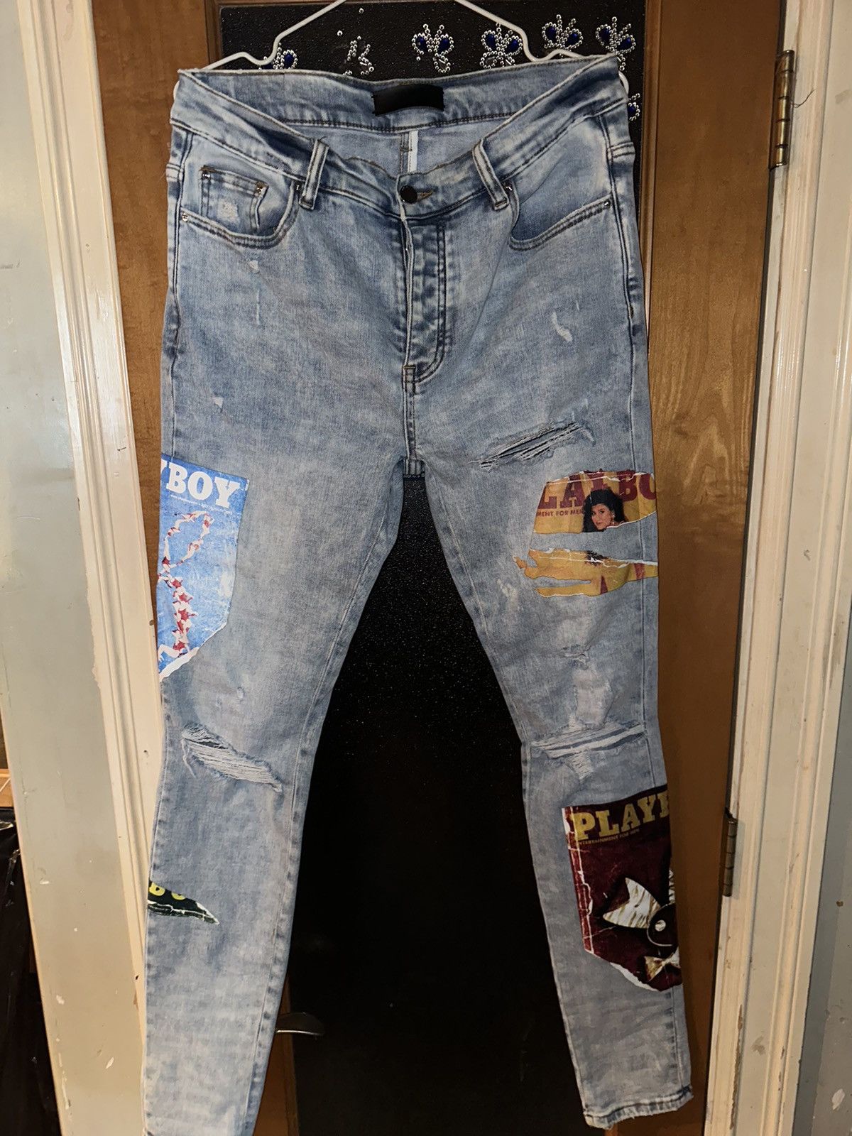 Amiri AMIRI PLAYBOY DENIM sz 36 Size US 36 / EU 52 - 1 Thumbnail