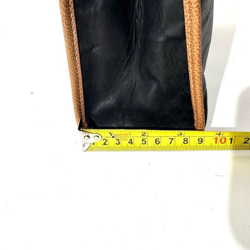 Loewe Loewe Black and Tan Leather Clutch Size ONE SIZE - 12 Thumbnail