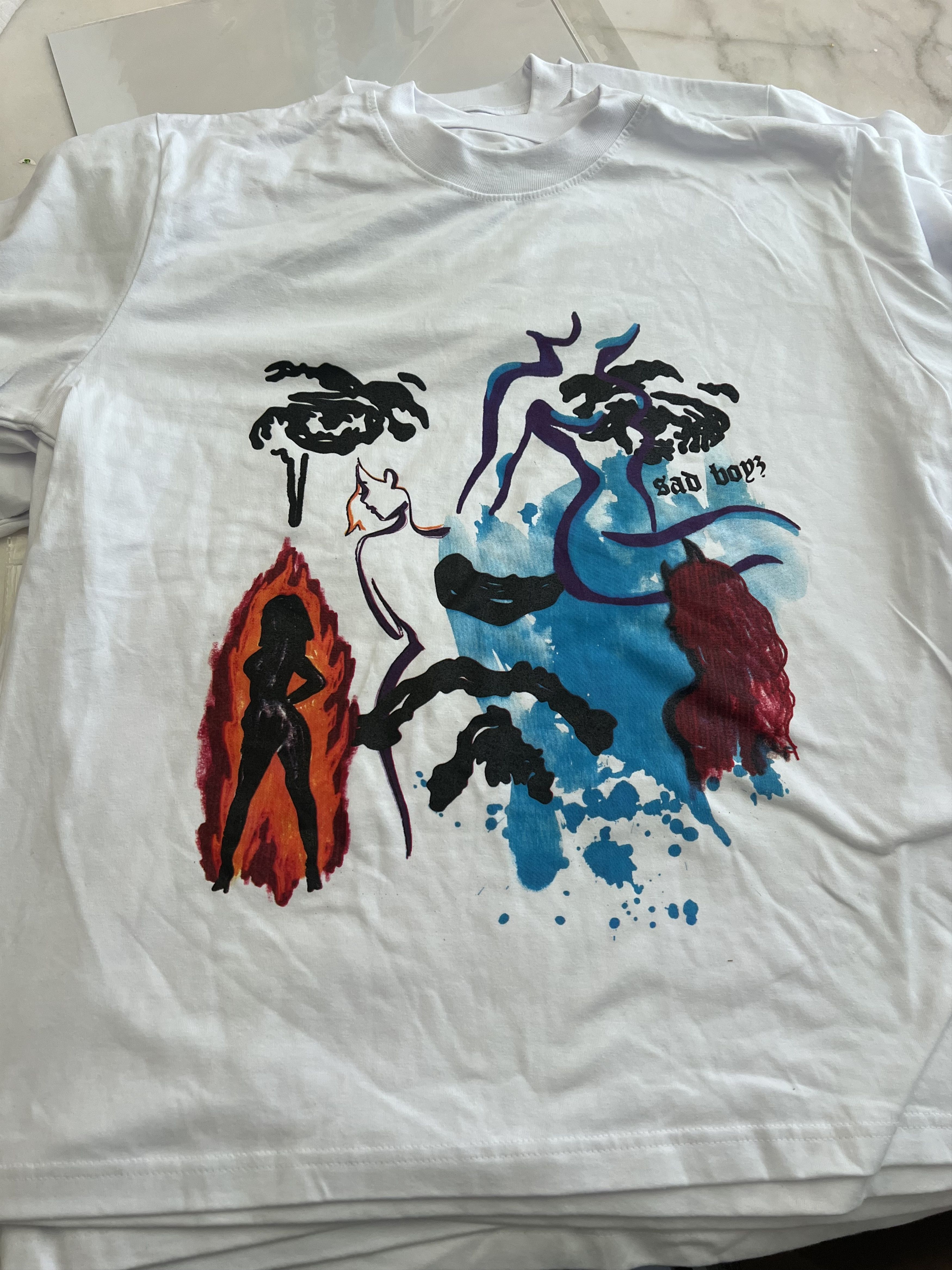 Sad Boys SAD BOYZ 4 Life White T-Shirt Sz Large New Sadboyz Junior H Size US L / EU 52-54 / 3 - 2 Thumbnail