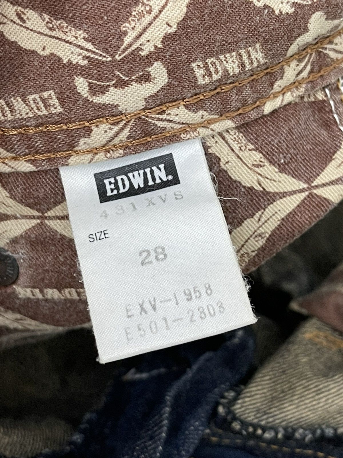 Edwin Flare Jeans Edwin Native Japan Distress Boot Cut 7🟦2 Size US 30 / EU 46 - 20 Thumbnail