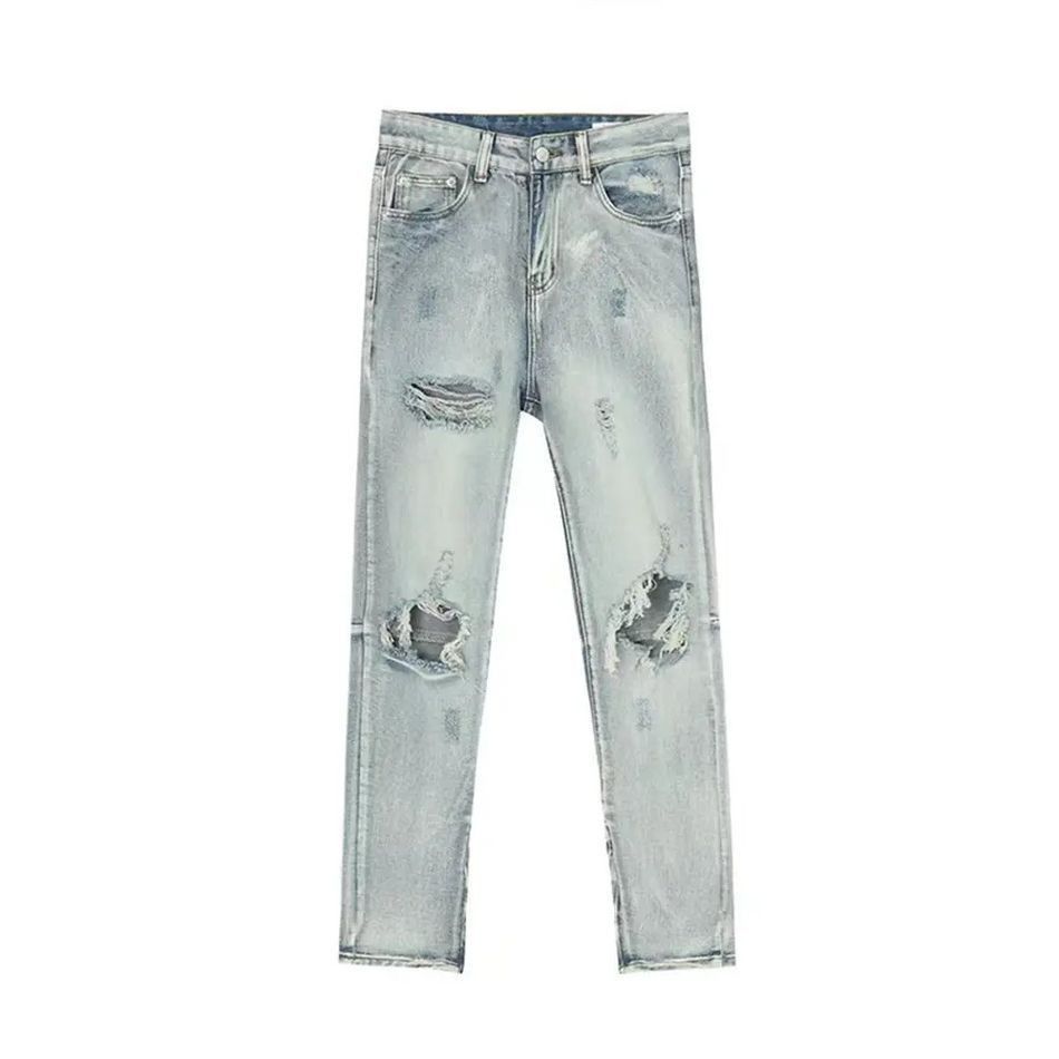 Japanese Brand Retro loose high street ripped jeans Size US 32 / EU 48 - 5 Thumbnail