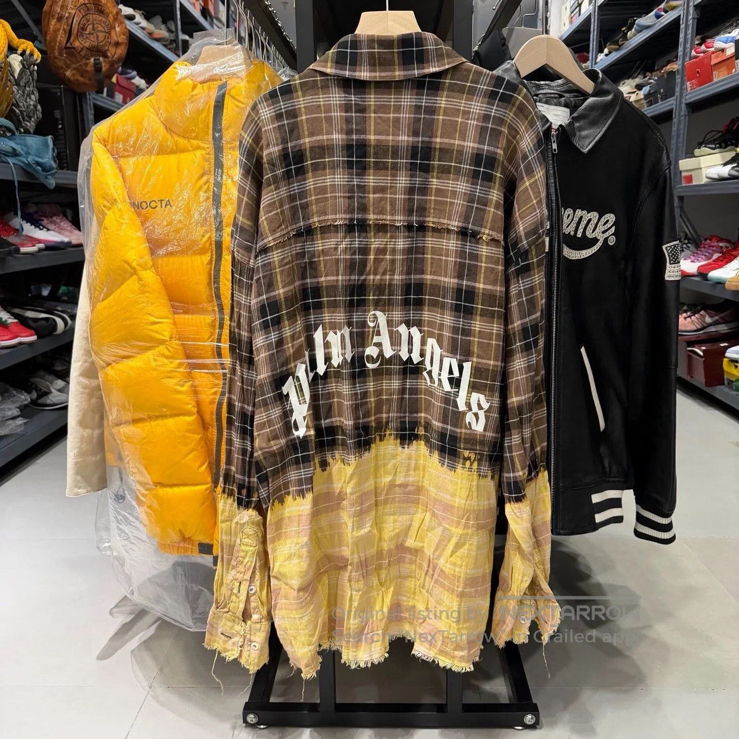 Palm Angels Palm Angels SS21 Bleached Logo Plaid Shirt. Size US M / EU 48-50 / 2 - 6 Thumbnail