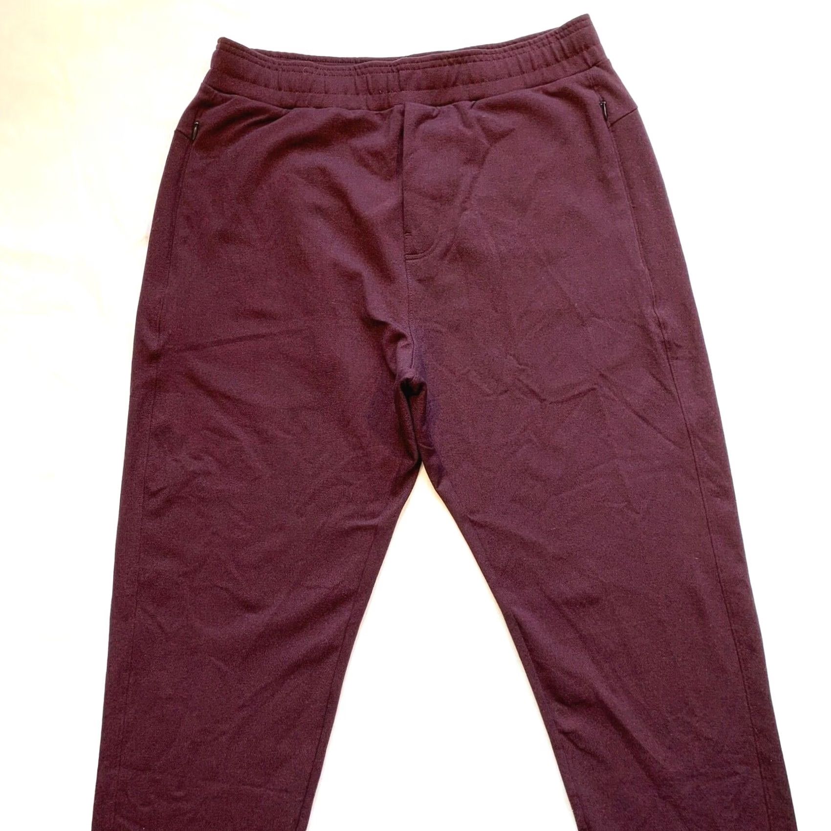 Vintage Public Rec All Day Every Day Pants Nylon Stretch Elastic Waist Jogger 32/34 Mens Regular Red Heather Size US 32 / EU 48 - 3 Thumbnail