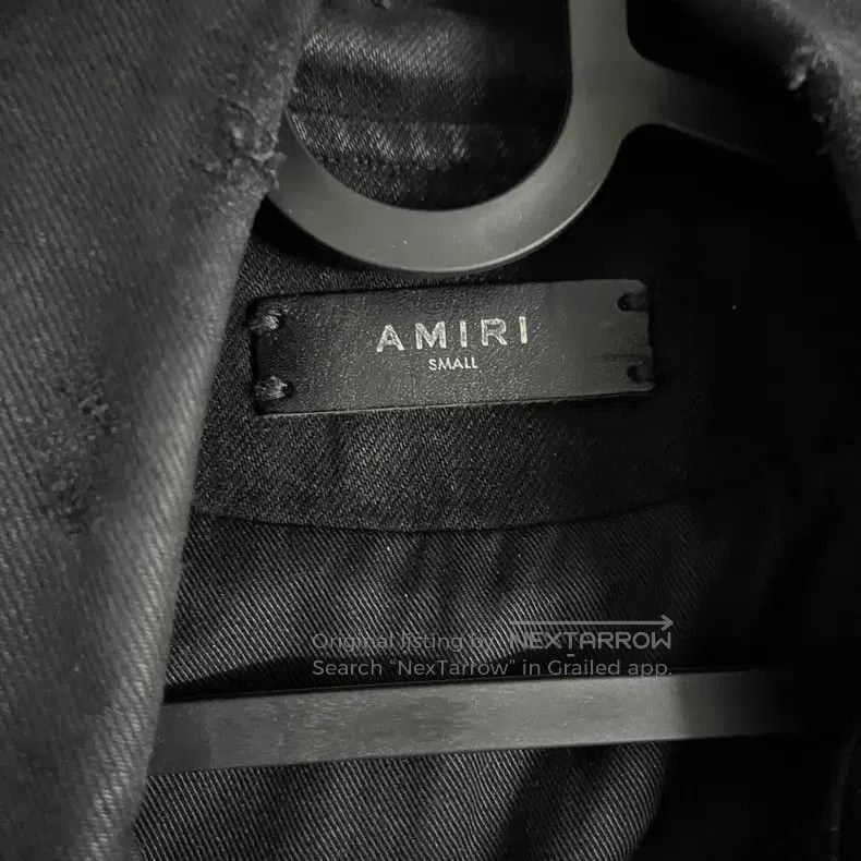 Amiri Amiri Size S Waxed motorcycle denim jacket Size US S / EU 44-46 / 1 - 3 Thumbnail