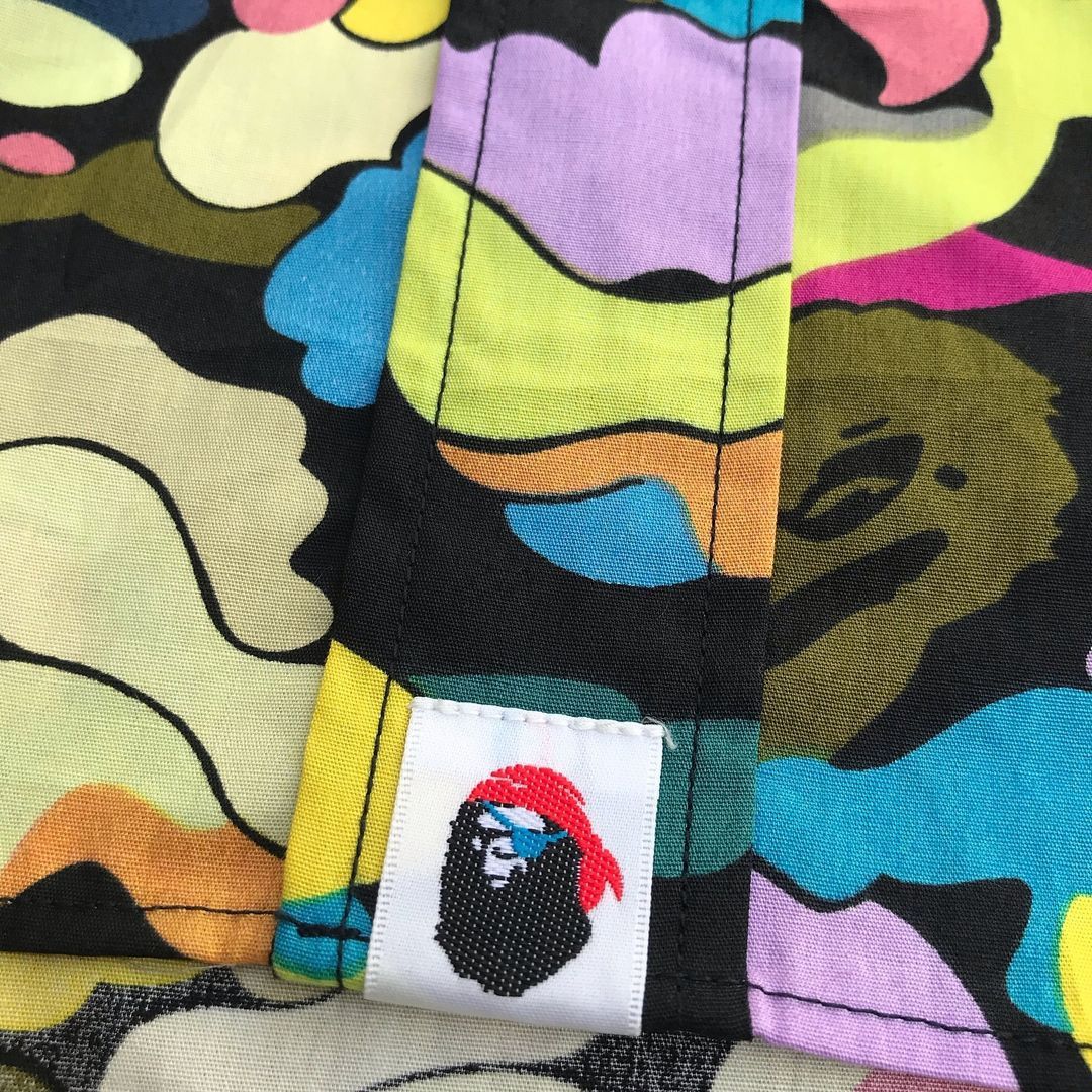 Bape Rare Vintage Bape Pirate Camo Candy Button Up S/S Shirt Size US M / EU 48-50 / 2 - 10 Thumbnail
