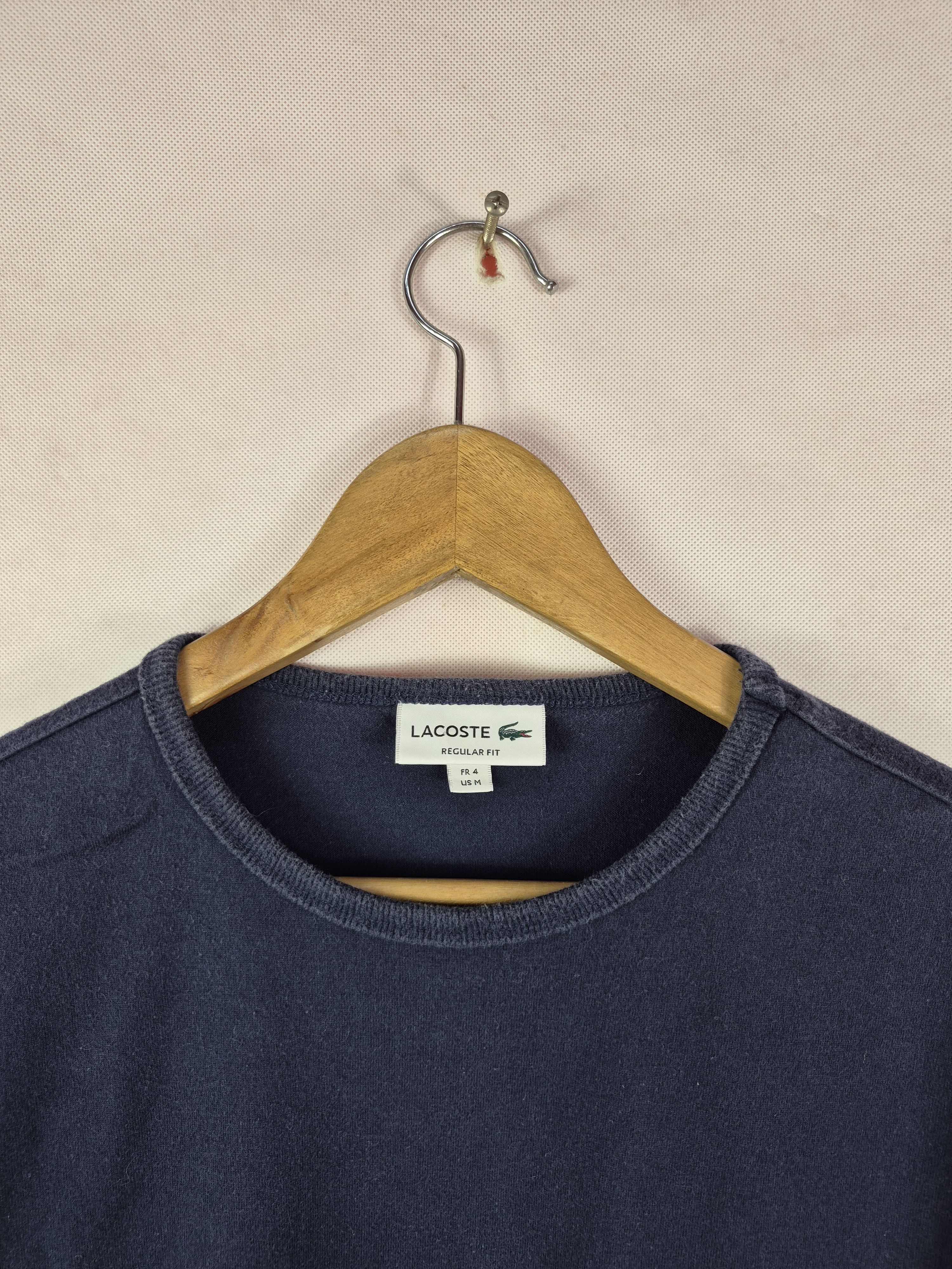Lacoste 🔥 Lacoste Single Pocket Regular Fit Tee Navy Blue Size US M / EU 48-50 / 2 - 8 Thumbnail