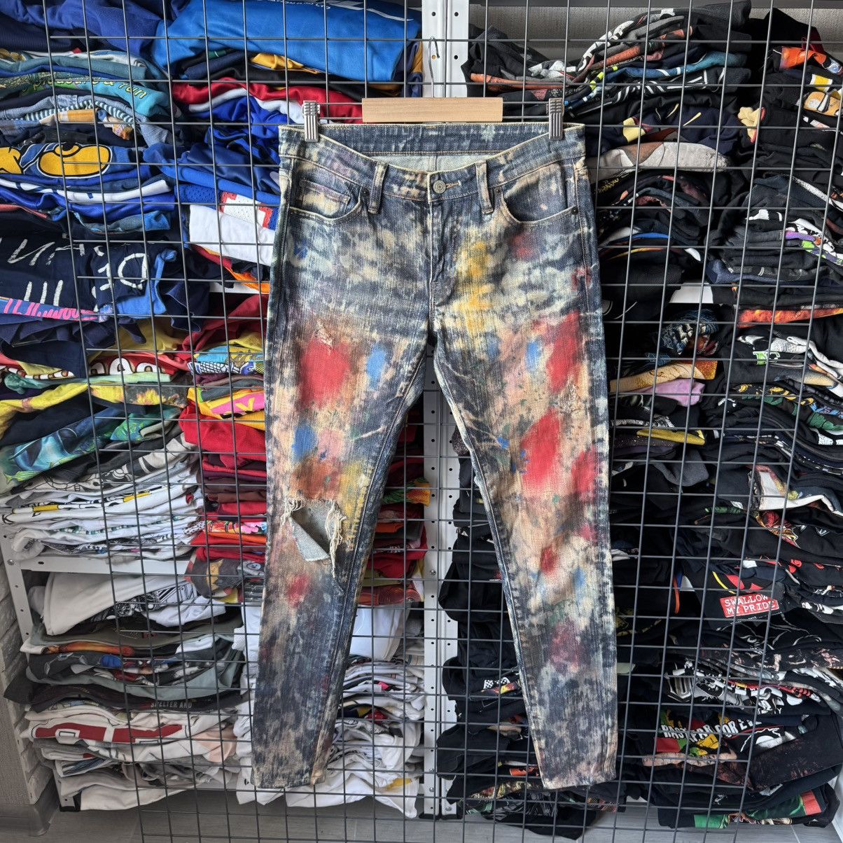 Polo Ralph Lauren Ralph Lauren Denim & Supply Paint Splatter Distress Jeans Size 28" / US 6 / IT 42 - 1 Thumbnail