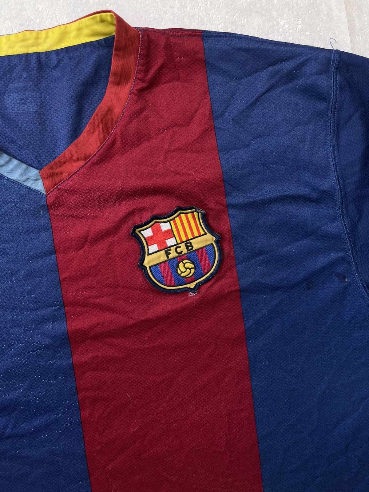 Nike × Vintage 06/07 Nike Barcelona Vintage Soccer Y2K Retro Jersey Size US XL / EU 56 / 4 - 3 Thumbnail