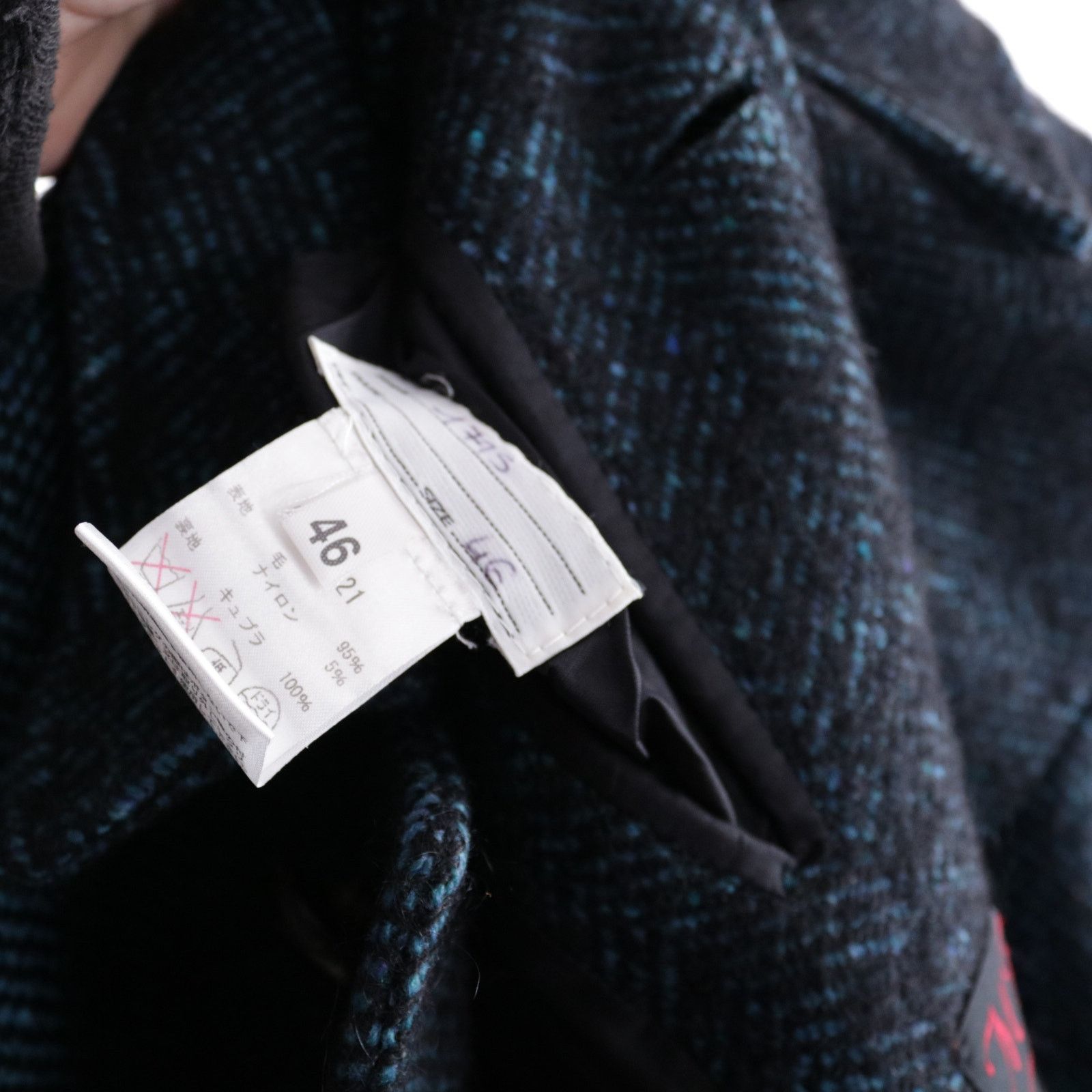 MP Massimo Piombo MP Massimo Piombo Herringbone Wool Coat Jacket 46 Small Size US S / EU 44-46 / 1 - 5 Thumbnail