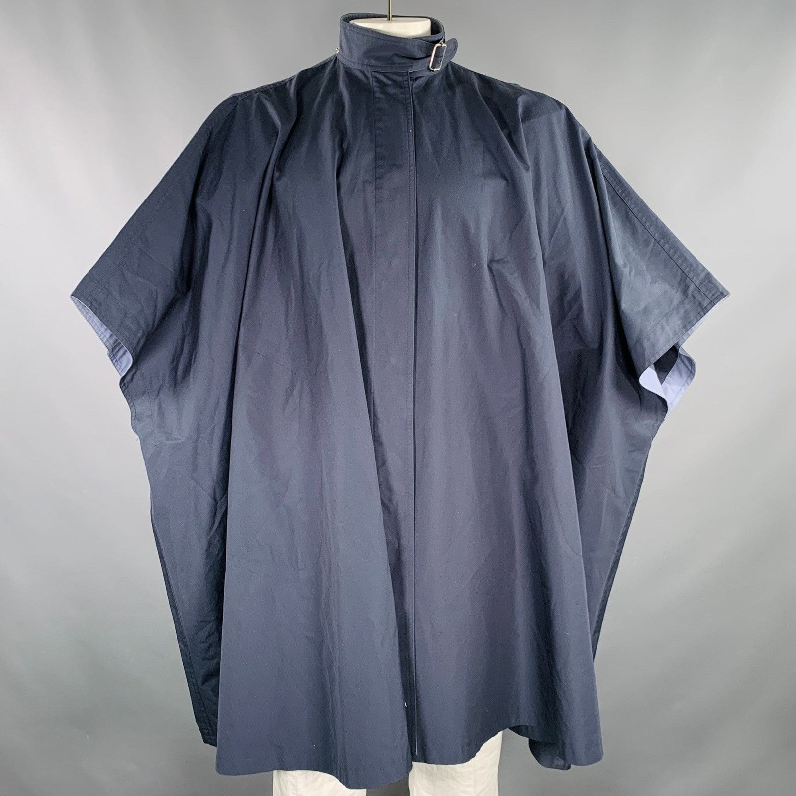 Thierry Mugler THIERRY MUGLER One Size Light Cotton Snaps Poncho Coat Size US XL / EU 56 / 4 - 1 Thumbnail