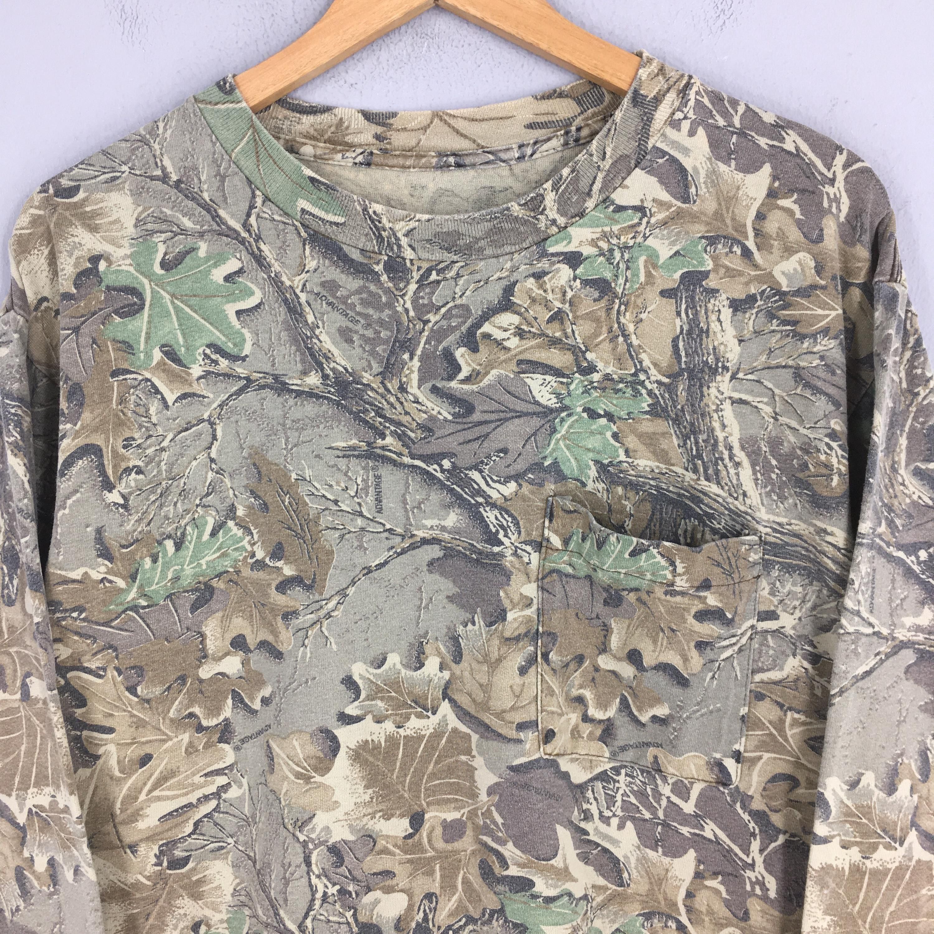 Mossy Oaks × Realtree × Vintage Vintage 90s Real Tree Camo Longsleeve Tshirt Large Size US L / EU 52-54 / 3 - 2 Thumbnail