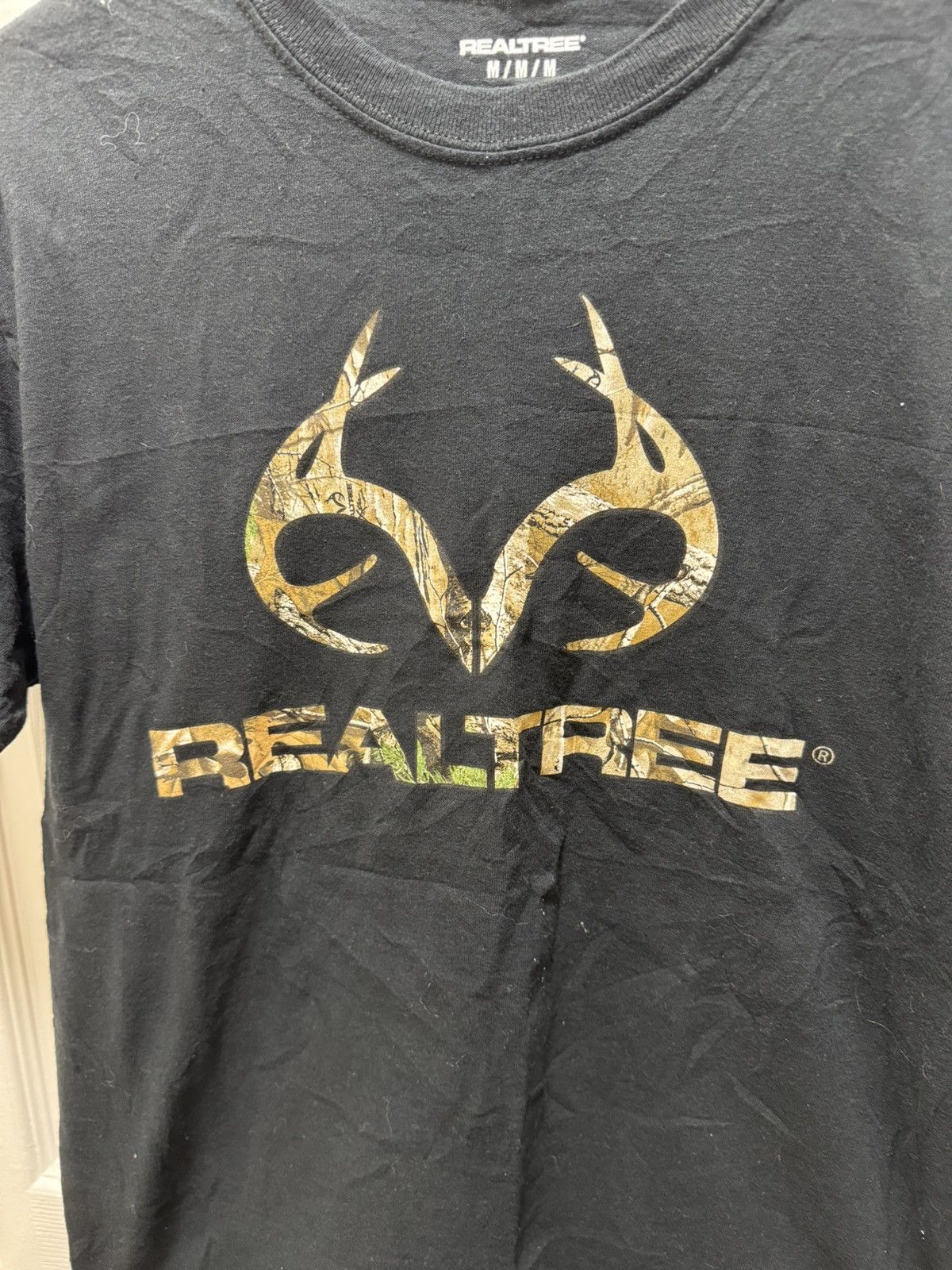 Realtree RealTree Classic Camo Logo Black Shirt 100% Cotton Like New Size US M / EU 48-50 / 2 - 2 Thumbnail