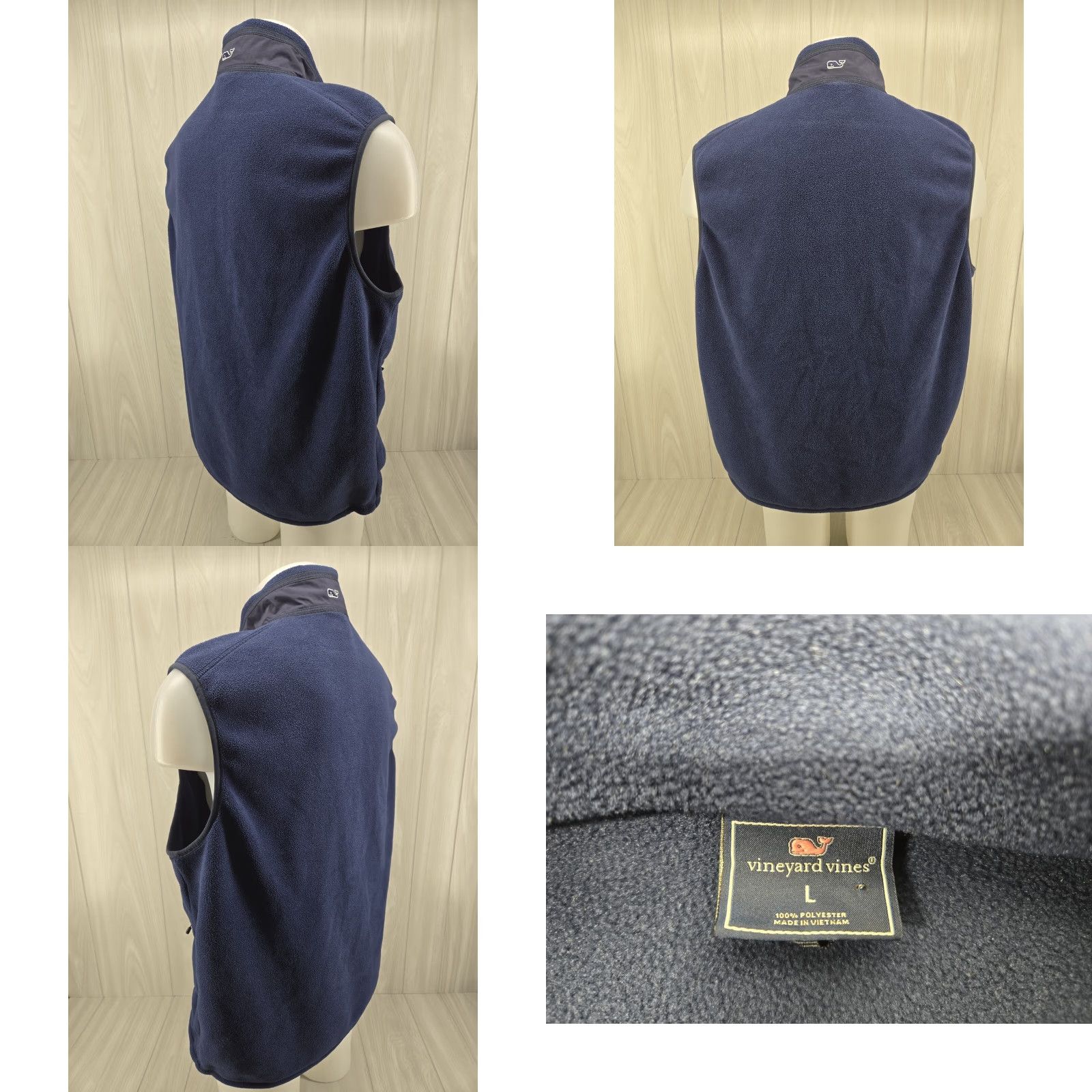 Vineyard Vines VINEYARD VINES Auburn University Tigers Fleece Vest in Blue Large Men Vest Size US L / EU 52-54 / 3 - 8 Thumbnail