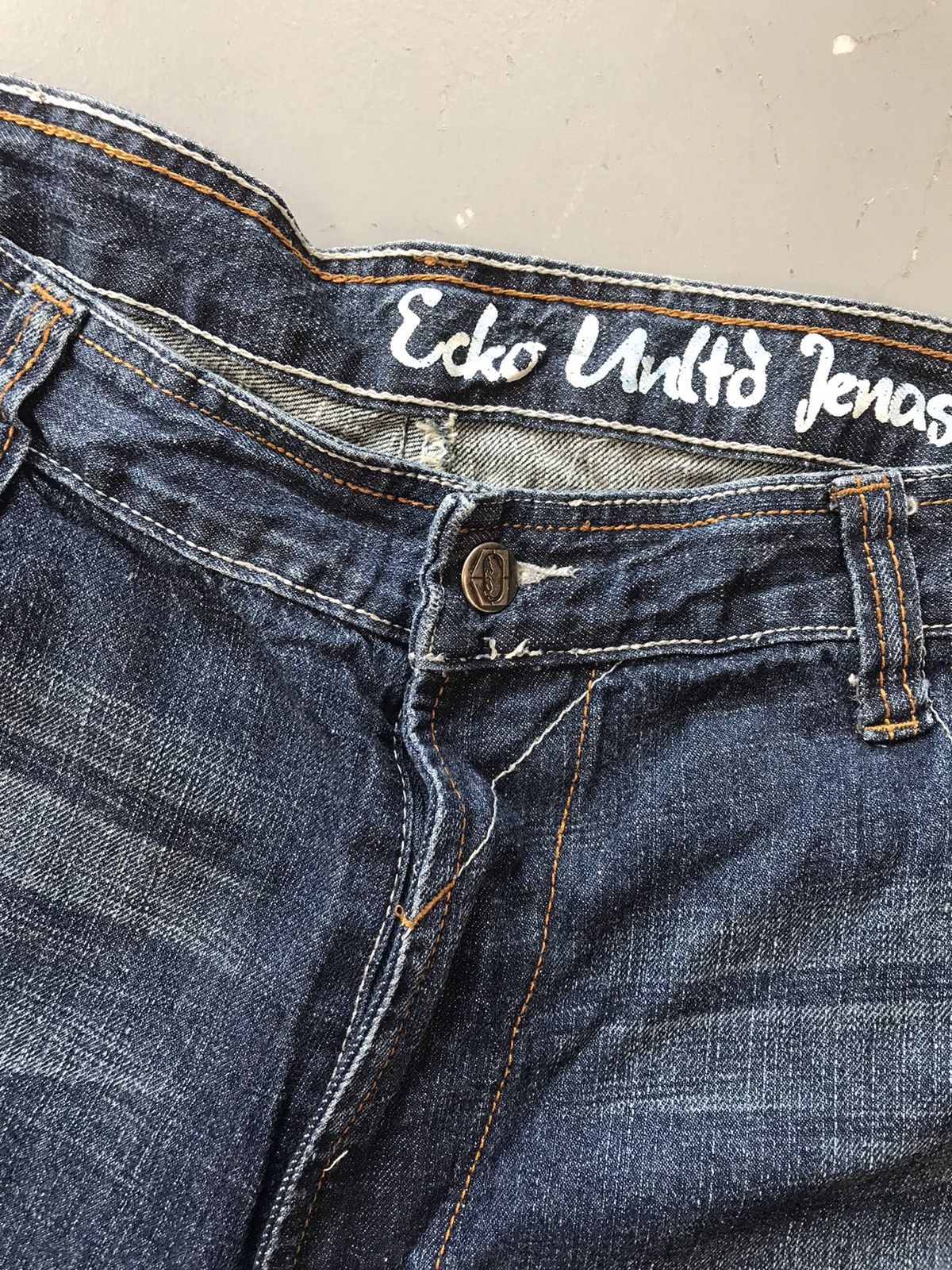 Ecko Unltd. × Vintage Vintage Ecko UNLTD kimonos 👘 women embroidered denim Size US 42 / EU 58 - 6 Thumbnail