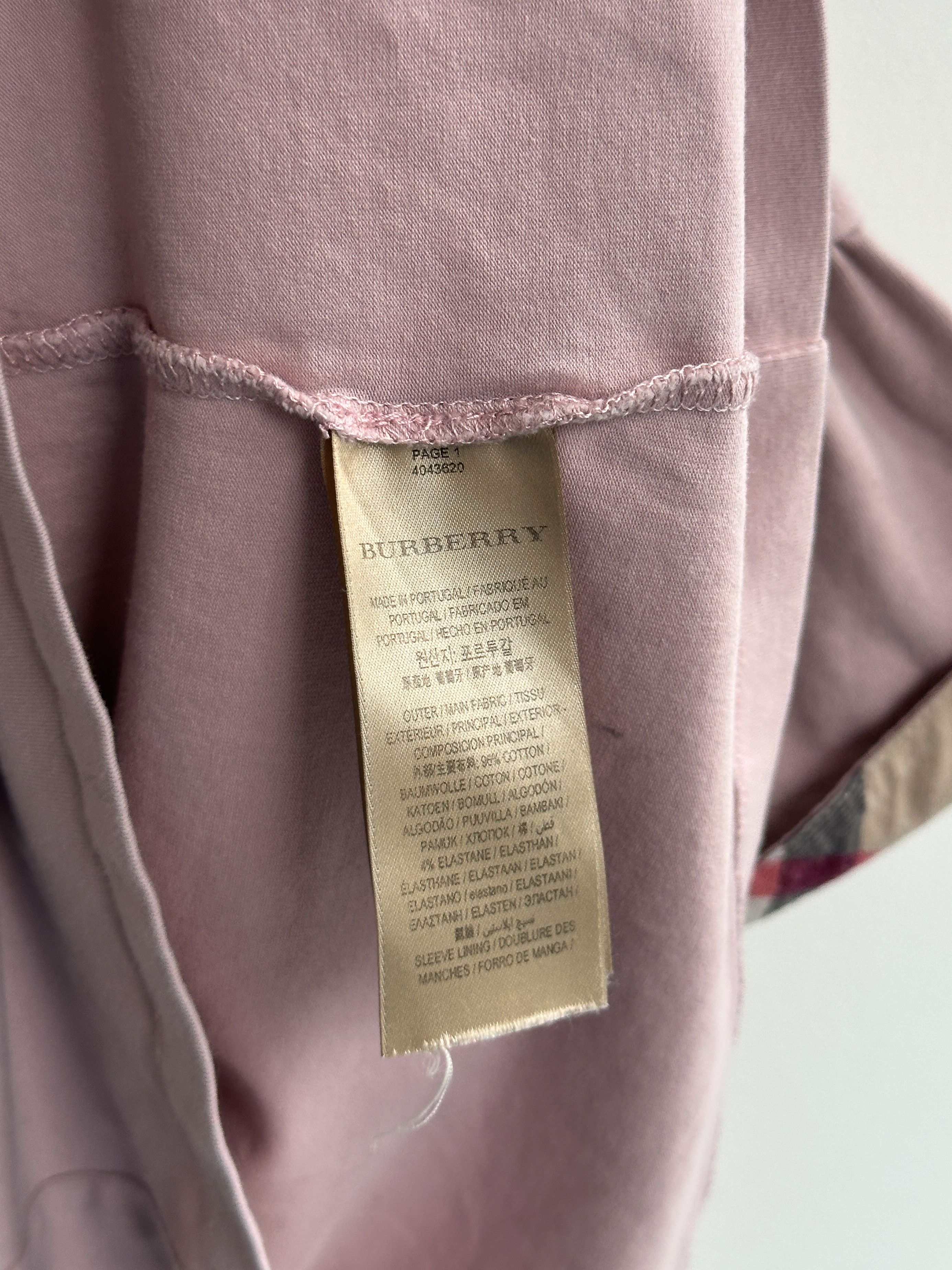 Burberry Burberry Pink Tee Shirt Size S / US 4 / IT 40 - 6 Thumbnail