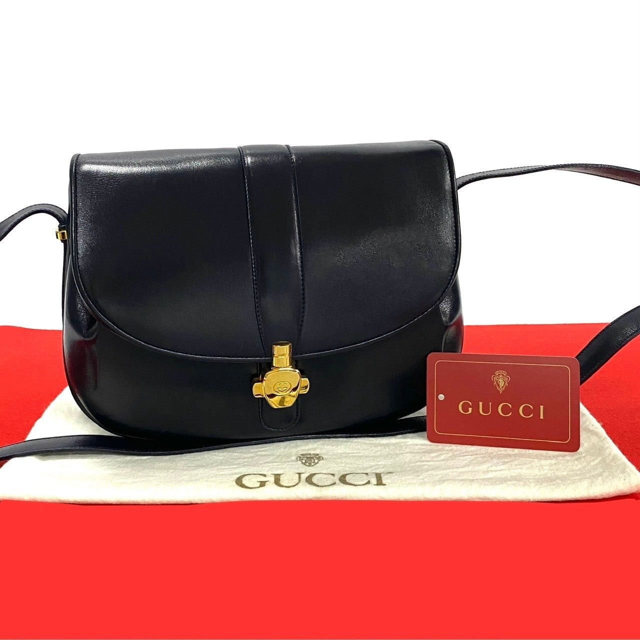 Gucci Gucci Shoulder Bag Blue Leather Size ONE SIZE - 1 Thumbnail