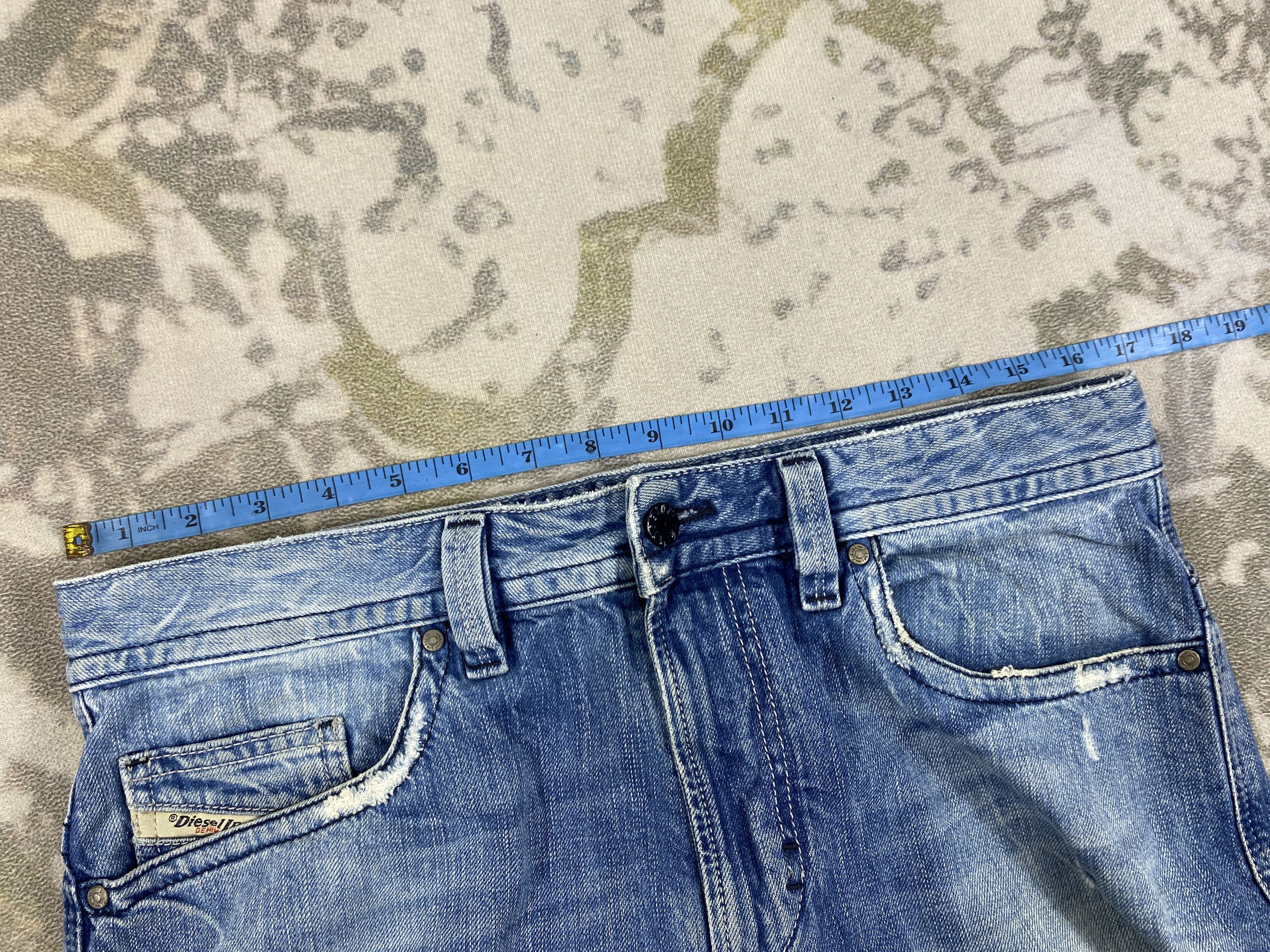 Japanese Brand Faded Blue Vintage Diesel Jeans 33x27 Denim- JN3708 Size US 33 - 5 Thumbnail