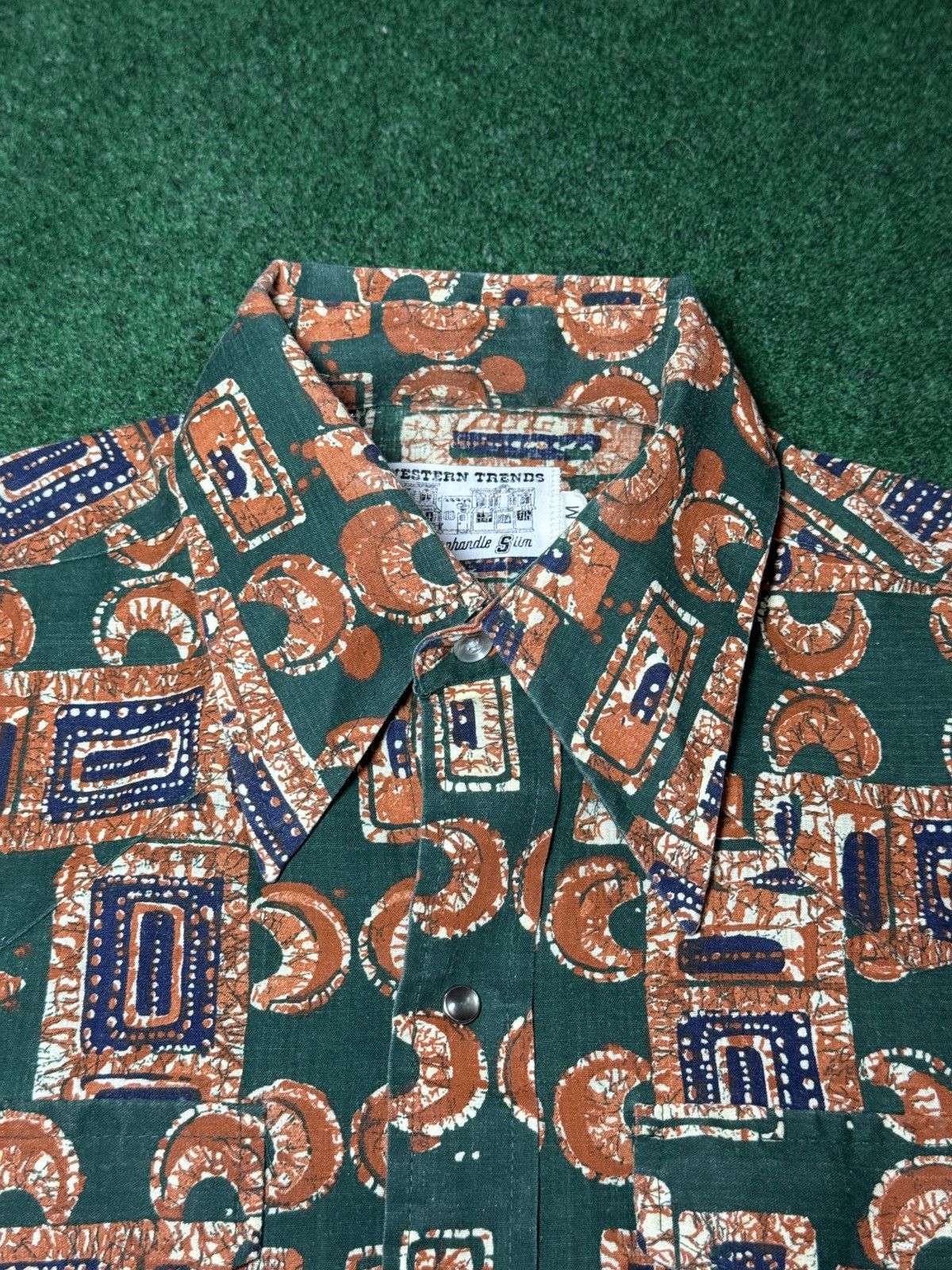 Panhandle Slim Vintage 70s Western Trends Hippie Cowboy Pearl Snap Shirt Size US M / EU 48-50 / 2 - 2 Thumbnail