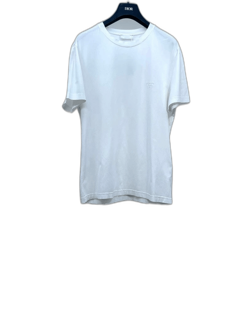 Prada PRADA White Basic Short Sleeve TShirt -2505 Size US M / EU 48-50 / 2 - 1 Thumbnail