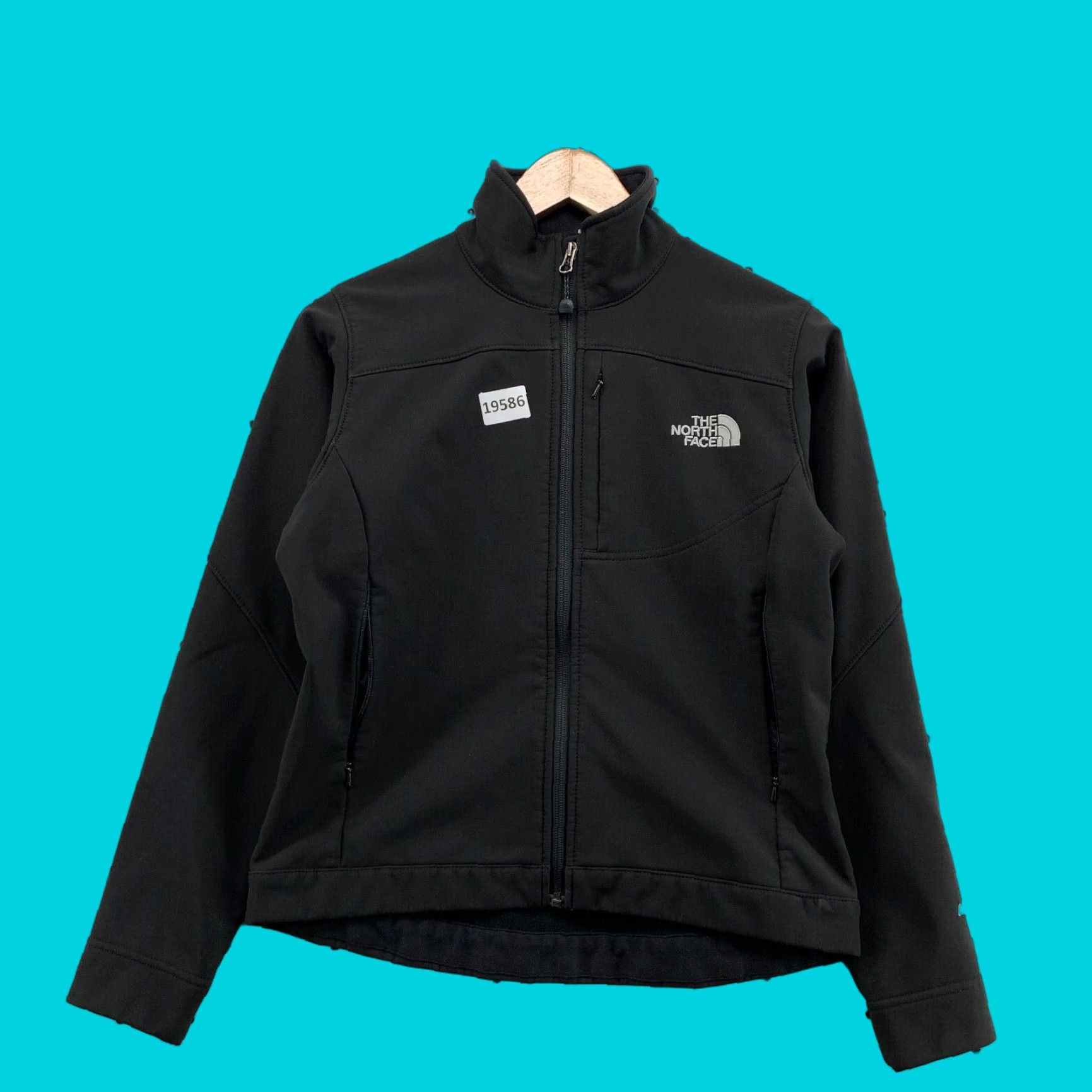 The North Face VINTAGE The North Face APEX Jacket Womens Back Full Zip Casual Outdoor XS Black 18x21 Mens Womens Size XS / US 0-2 / IT 36-38 - 1 Thumbnail