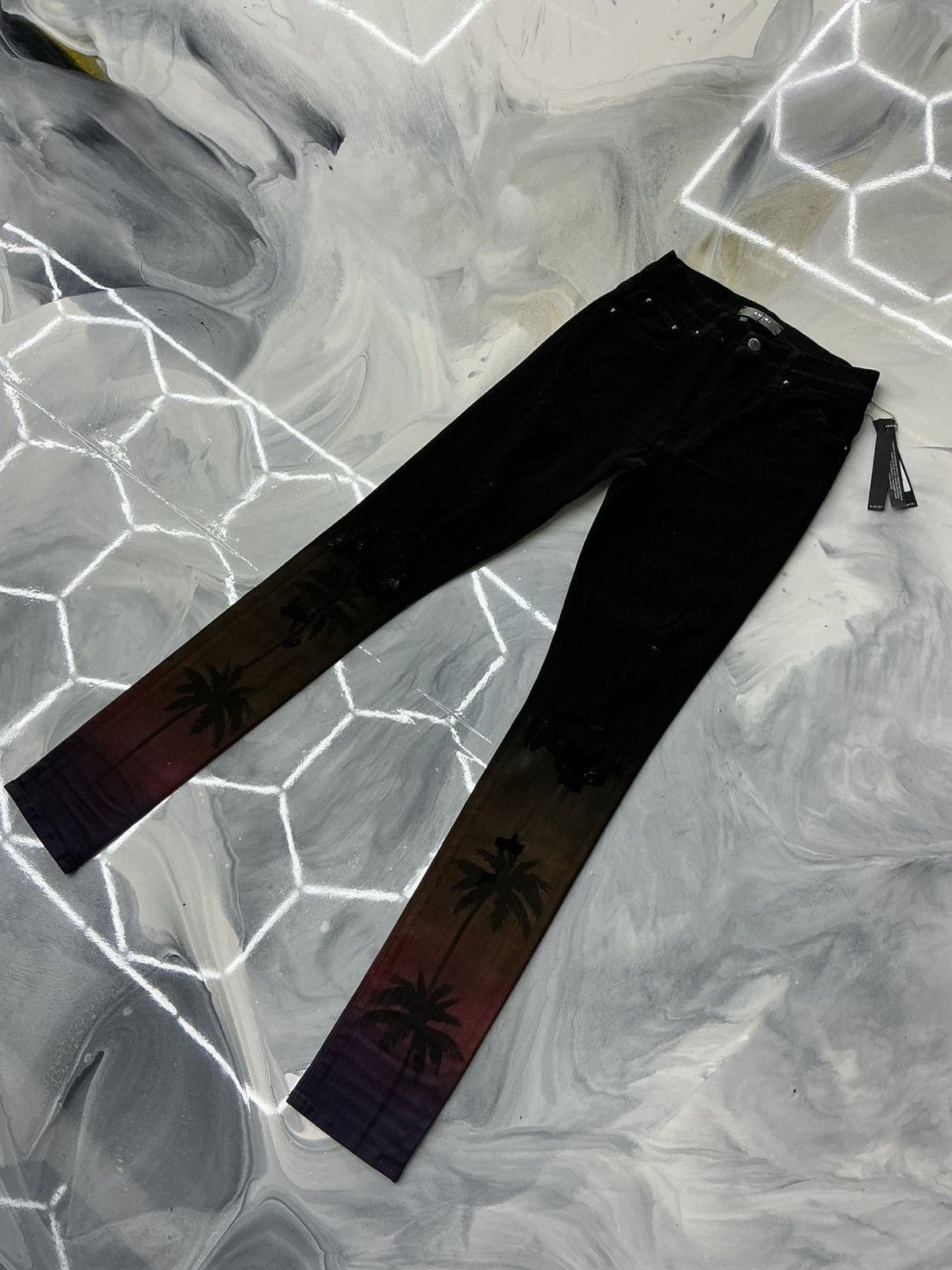 Amiri Amiri Sunset Fade Denim Jeans Size 30 Size US 30 / EU 46 - 3 Thumbnail