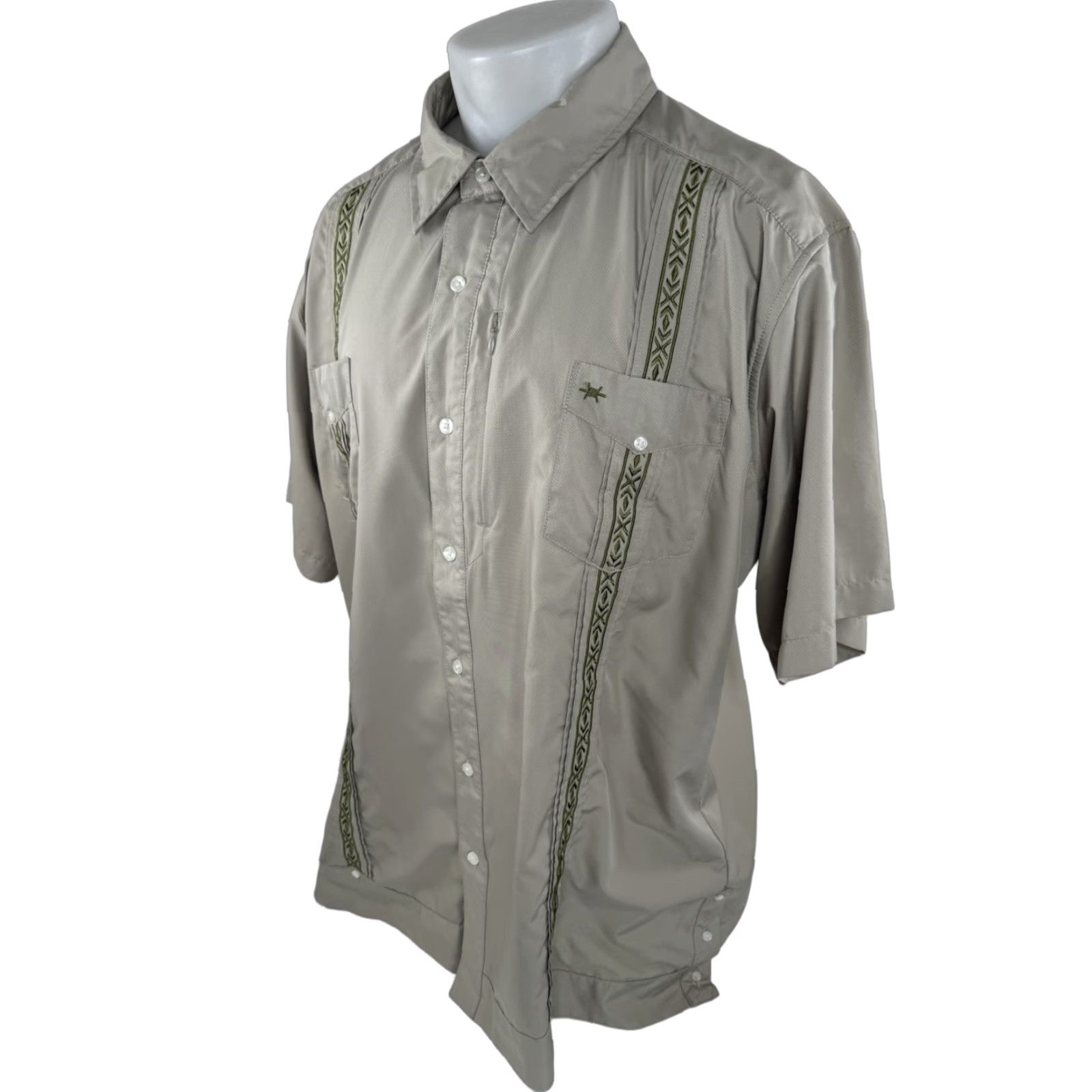 Vintage TEXAS STANDARD - Embroidered 3XL Performance Vented Fishing Hunting Shirt - EXC Shirt Men 3XL Beige Western Embroidered J9 Size US XXL / EU 58 / 5 - 1 Thumbnail