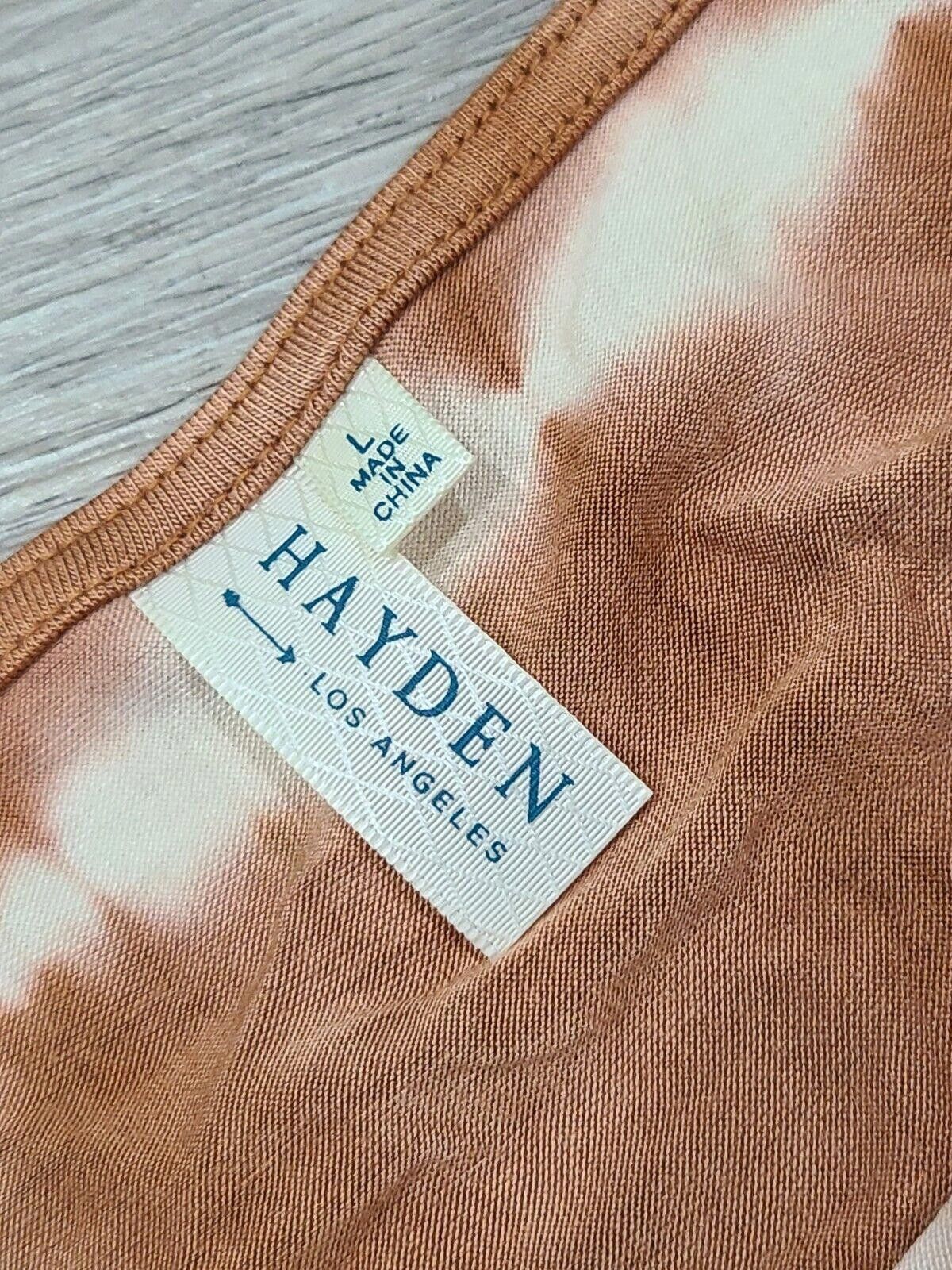 Hyden Yoo hayden los angeles blouse Large Tan Orange Tie Dye Long Sl Size L / US 10 / IT 46 - 4 Thumbnail
