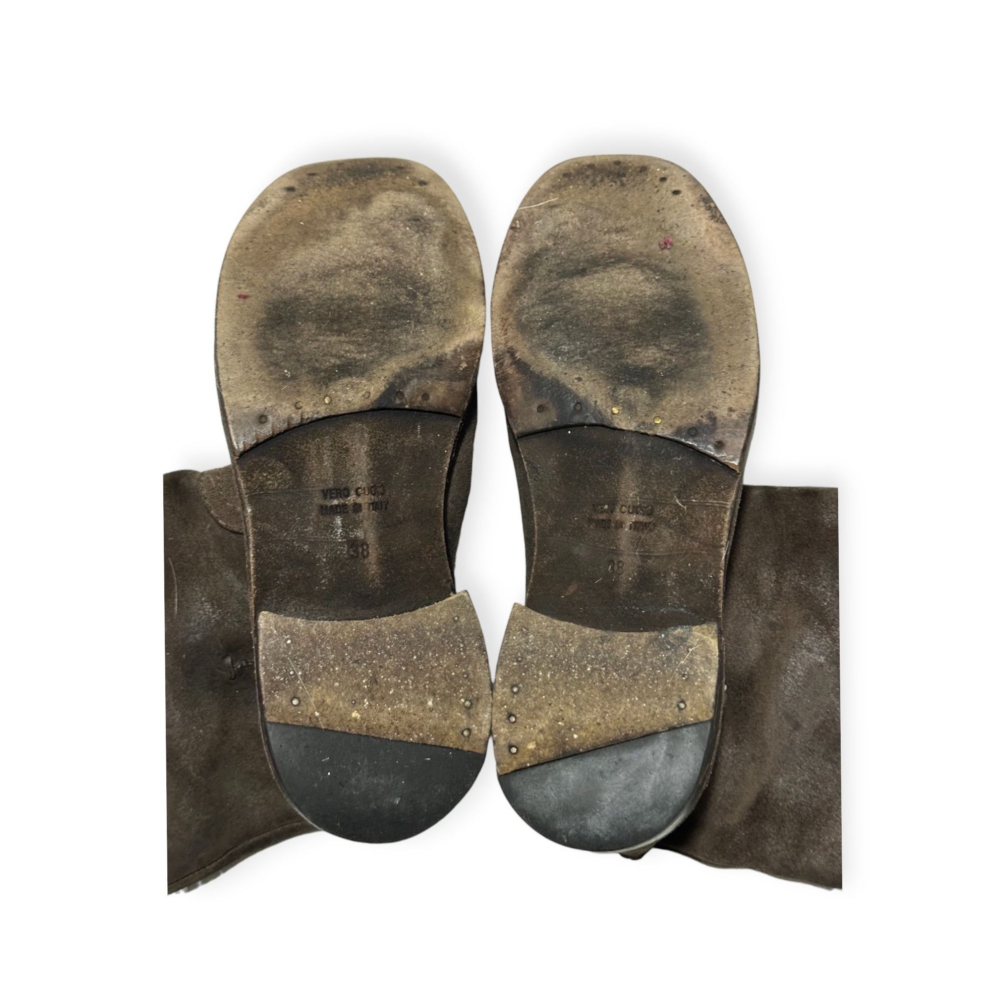 Costume National Costume National Distressed Brown Suede Leather Boots, 38EU Size US 8 / IT 38 - 7 Thumbnail