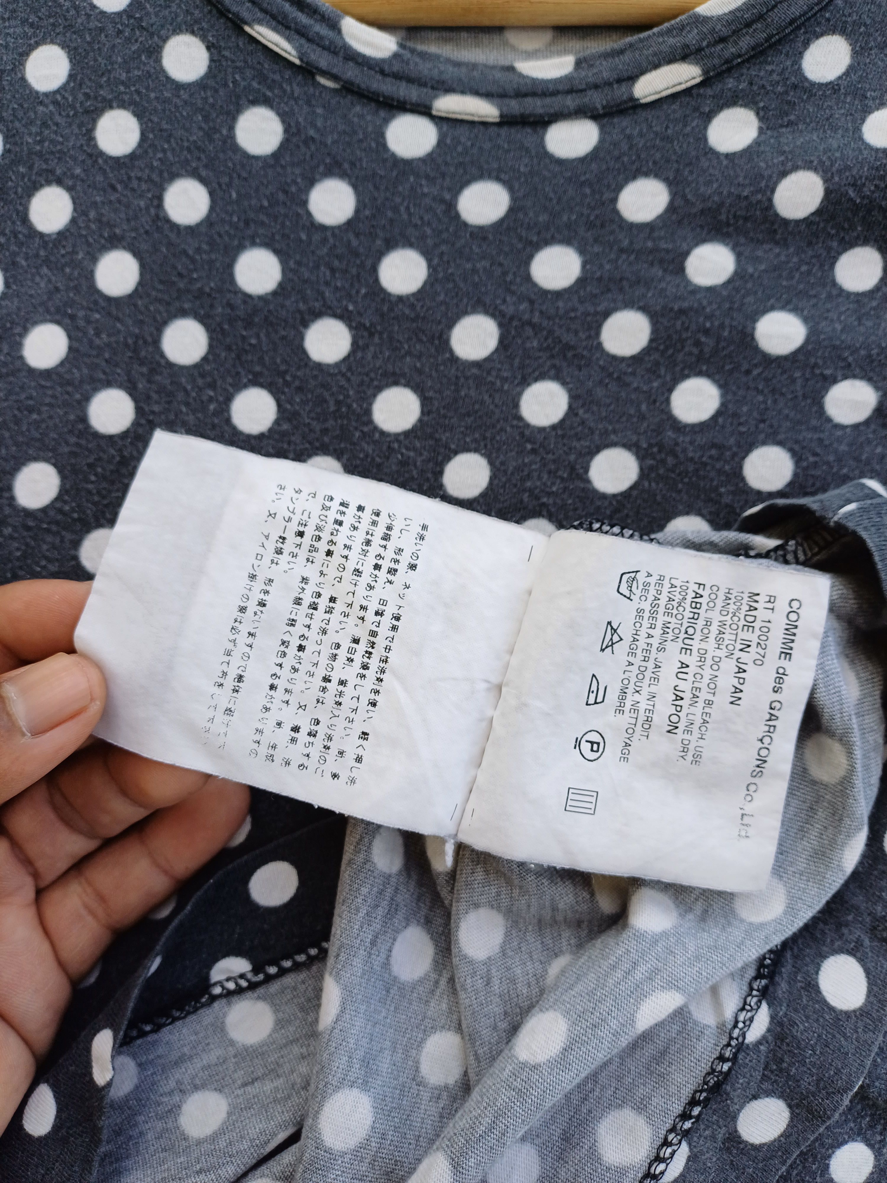 Comme des Garcons Vtg 90's robe de chambre COMME des GARCONS Polka Dot Shirt Size S / US 4 / IT 40 - 7 Thumbnail