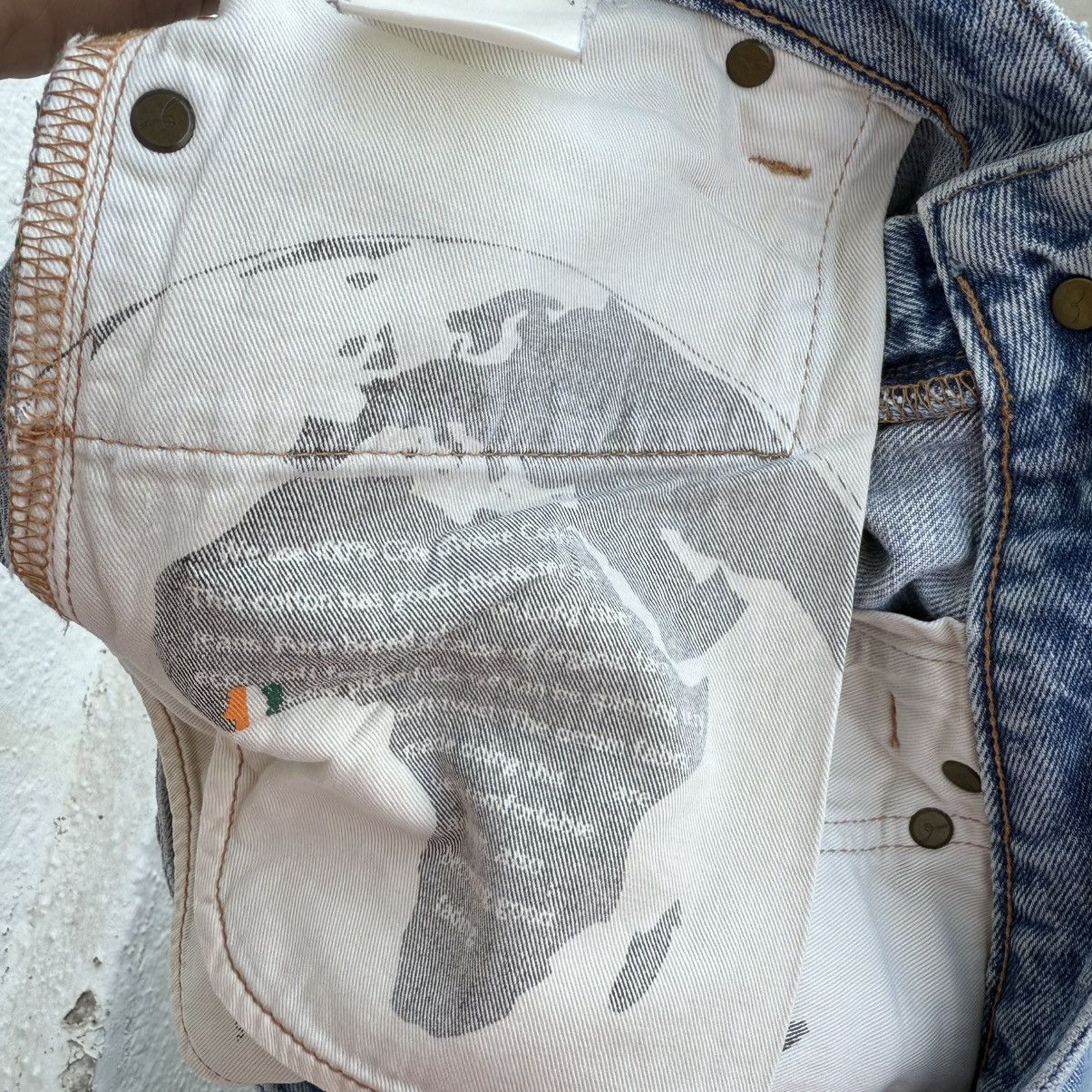 Japan Blue × Jean × Vintage VINTAGE COTE D IVOIRY FADED JEAN DENIM PANTS Size US 32 / EU 48 - 13 Thumbnail