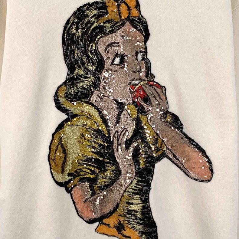 Gucci Gucci Beige princess sequin cotton round-neck long-sleeved Size M / US 6-8 / IT 42-44 - 4 Thumbnail