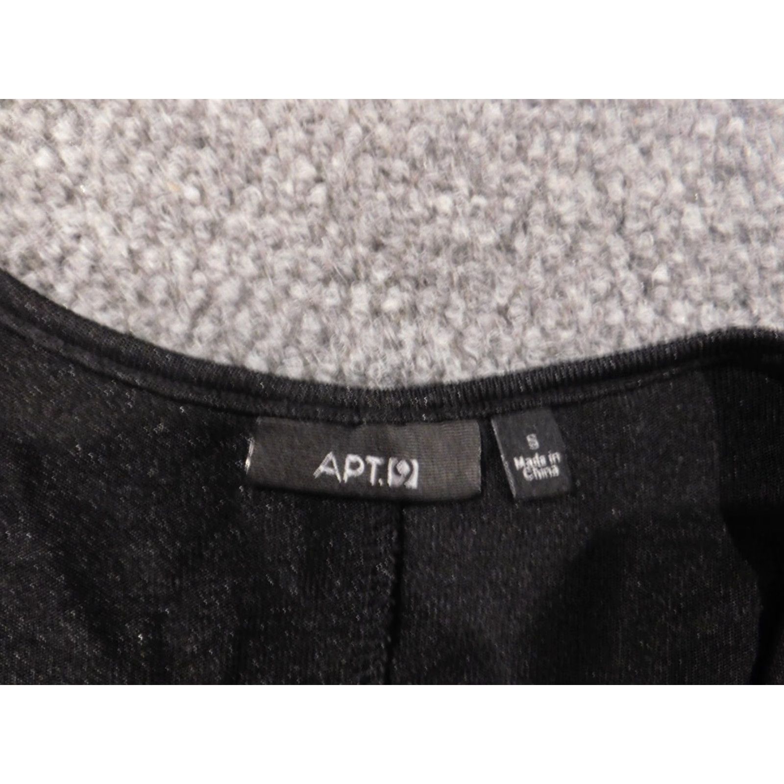 Apt. 9 Apt 9 Womens Blouse Small Black pullover Stretch Size S / US 4 / IT 40 - 4 Thumbnail