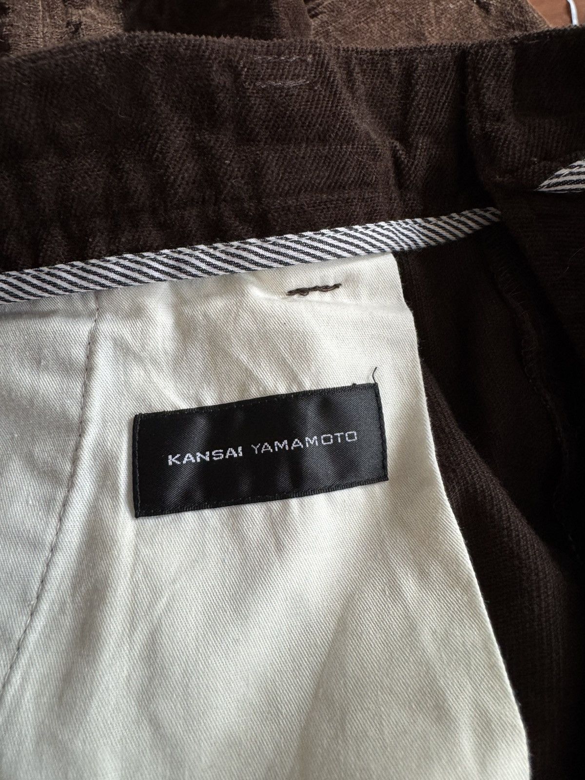 Kansai Yamamoto Vintage Archive Kansai Yamamoto Corduroy Brown Trouser Pants Size US 30 / EU 46 - 5 Thumbnail