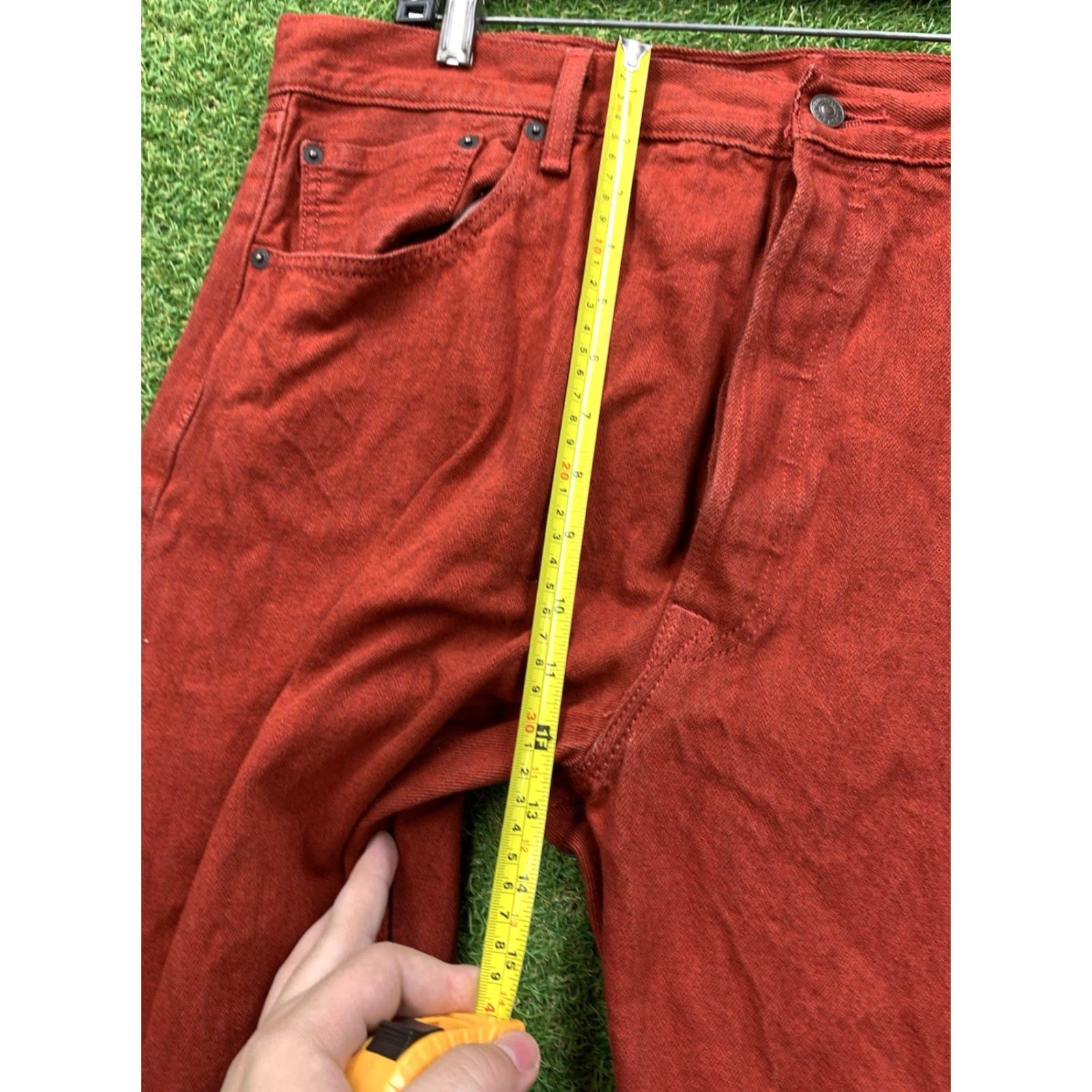 Levi's VINTAGE Levi's 501 Jeans Mens 42x32 Denim Button Fly Medium Wash Red Oak Cone Y2K City College 501 Series Mens Size US 42 / EU 58 - 6 Thumbnail