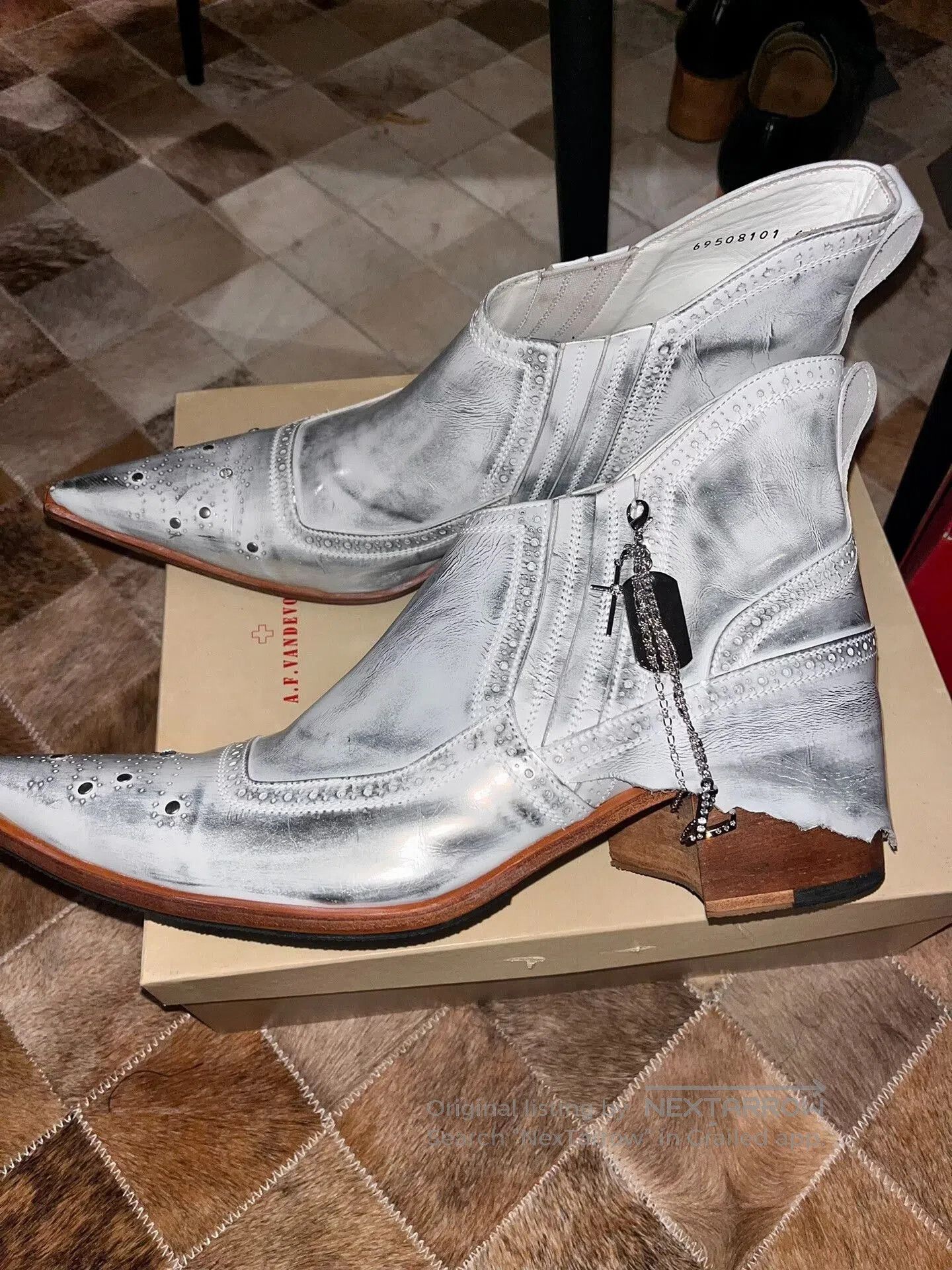 Japanese Brand hiromu takahara stylish cowboy boots. Size US 9 / EU 42 - 1 Thumbnail