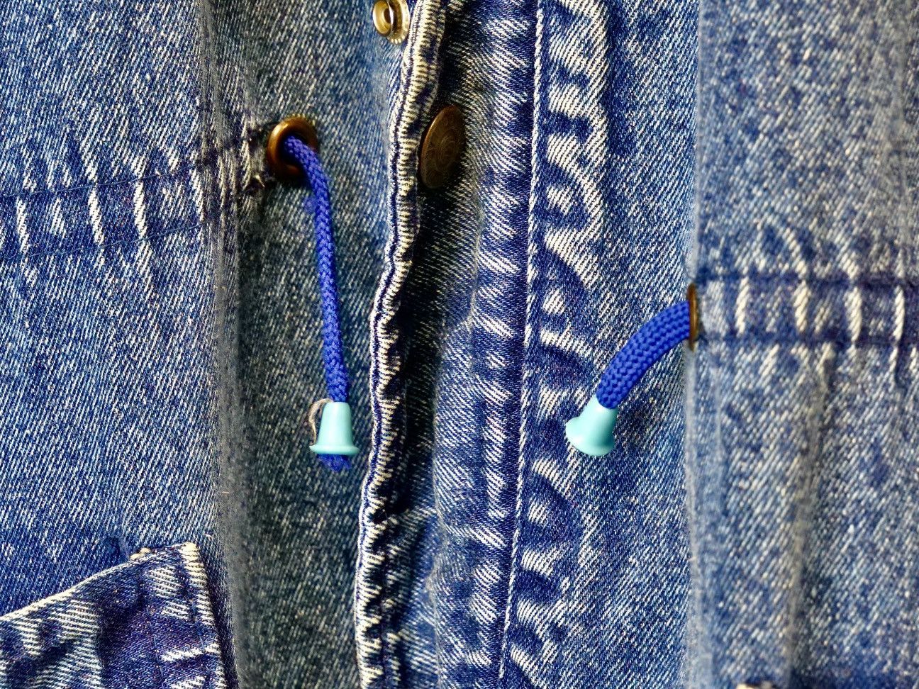 Big Star × Indian Motorcycle × Vintage Vintage Oversized Alien Embroidery Denim Parka Made in USA Size US L / EU 52-54 / 3 - 7 Thumbnail