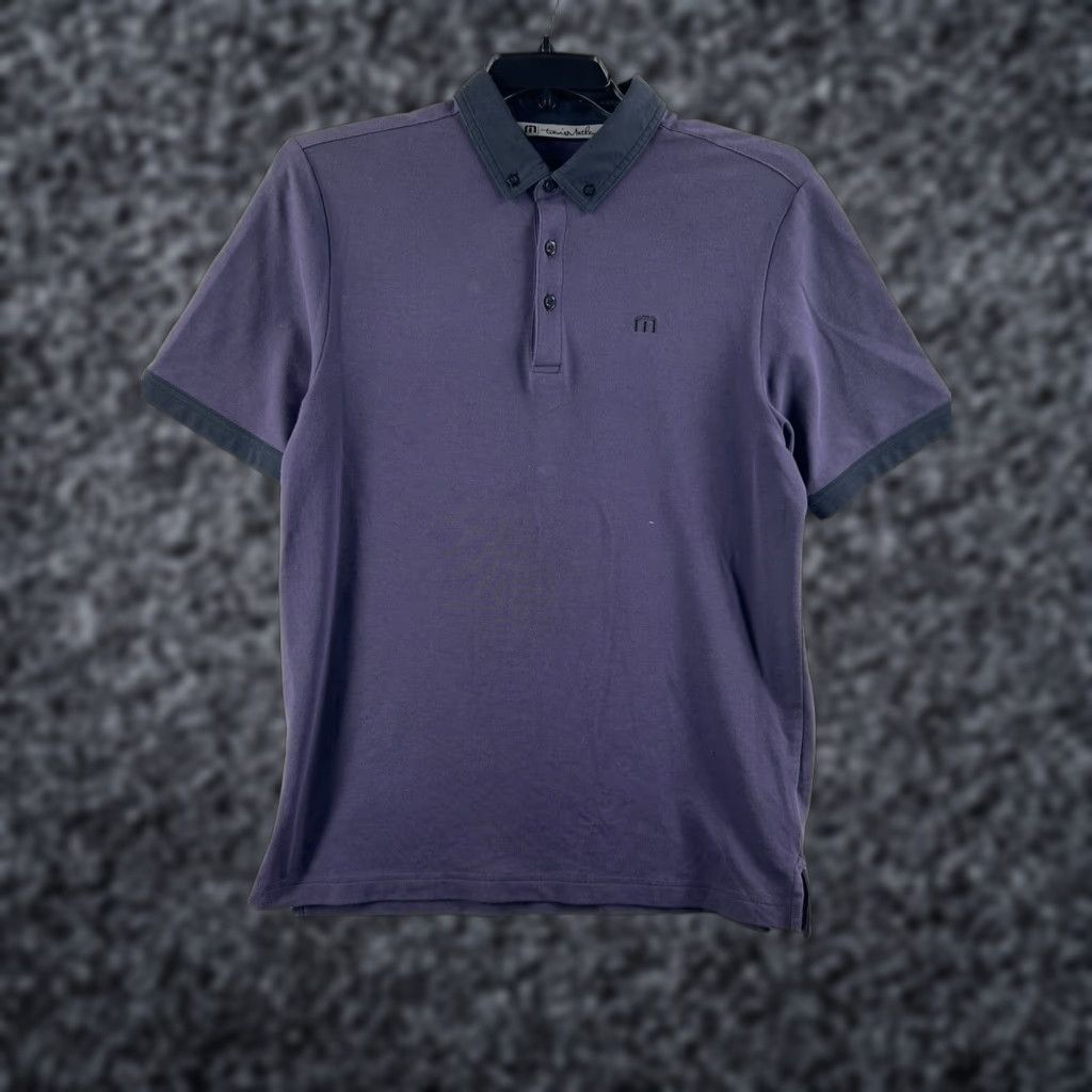 TravisMathew Travis Mathew Polo Shirt Mens Medium Purple Lightweight Short Sleeve Golf Casual Activewear Shirt Polo Size US M / EU 48-50 / 2 - 1 Thumbnail