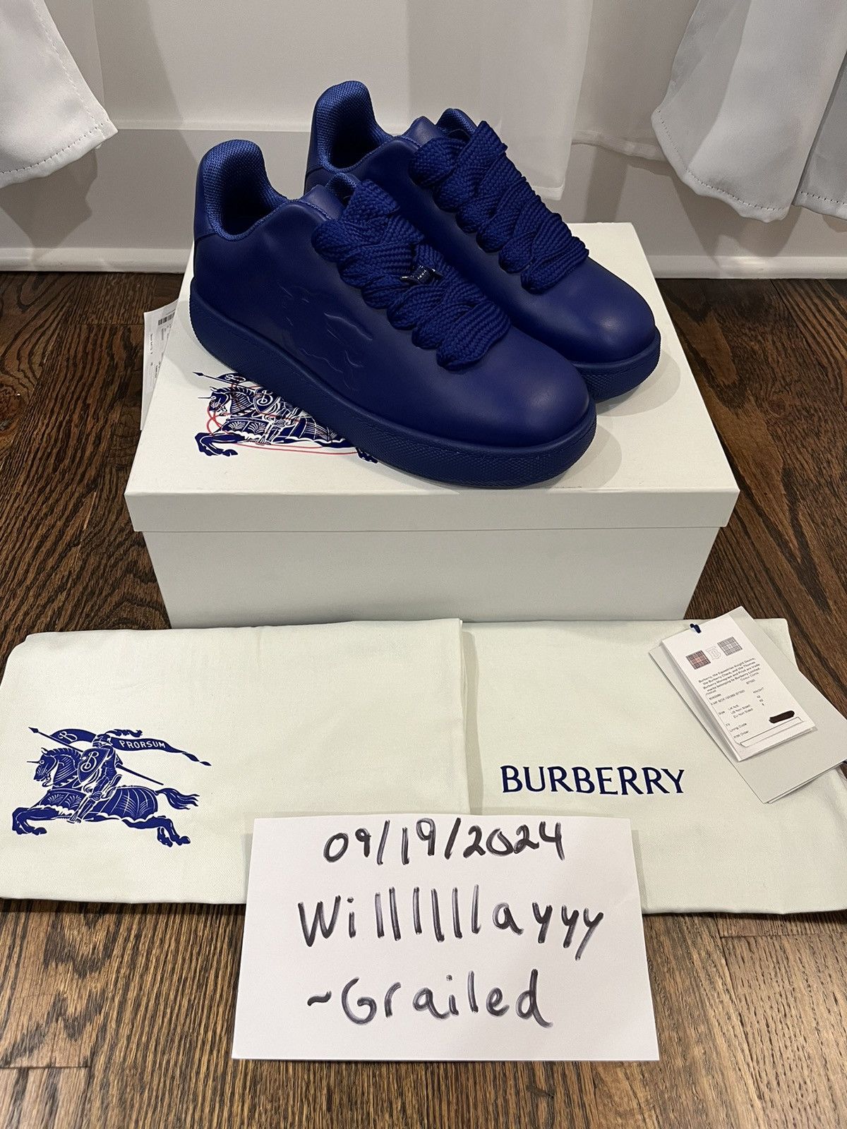Burberry Burberry Leather Box Sneakers Size US 9 / EU 42 - 7 Thumbnail
