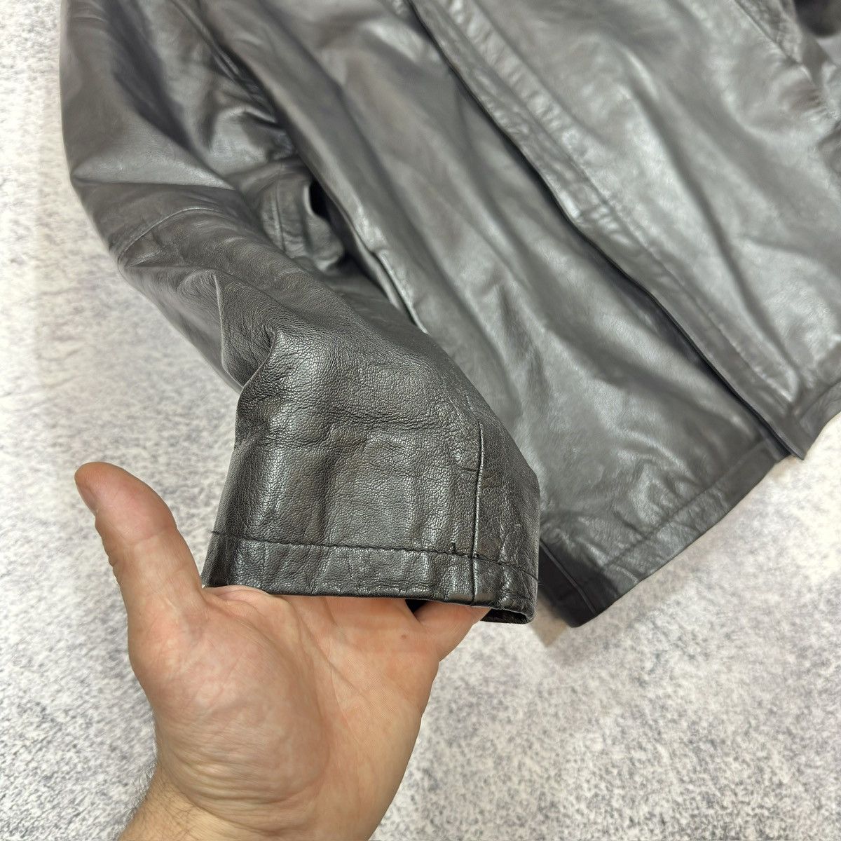 Vintage Cavero Mens Black Leather Jacket M size Size US M / EU 48-50 / 2 - 3 Thumbnail