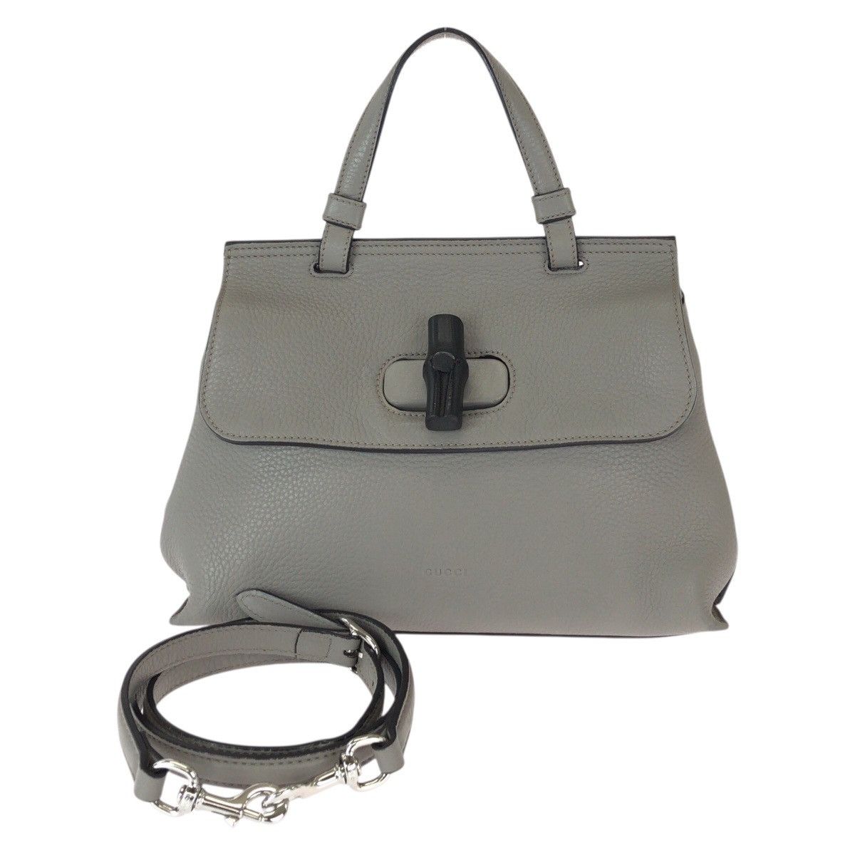 Gucci Gucci Gucci Bamboo Daily 2way Leather Bag Leather Shoulder Bag 370831 DUTY FREE for USA Size ONE SIZE - 1 Thumbnail