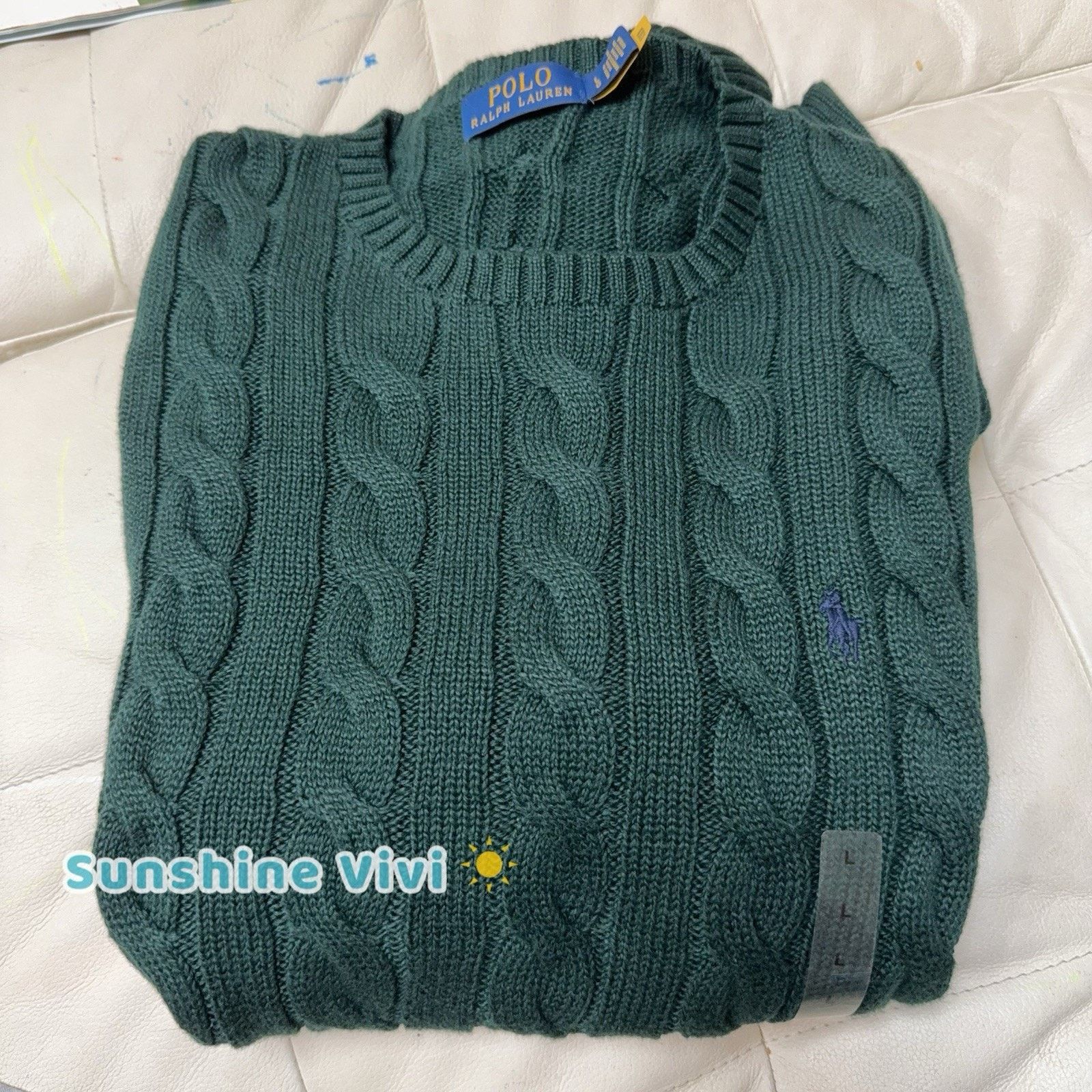 Ralph Lauren NWT Polo Ralph Lauren Men Cable-Knit Cotton Long Sweater L Size US L / EU 52-54 / 3 - 2 Thumbnail