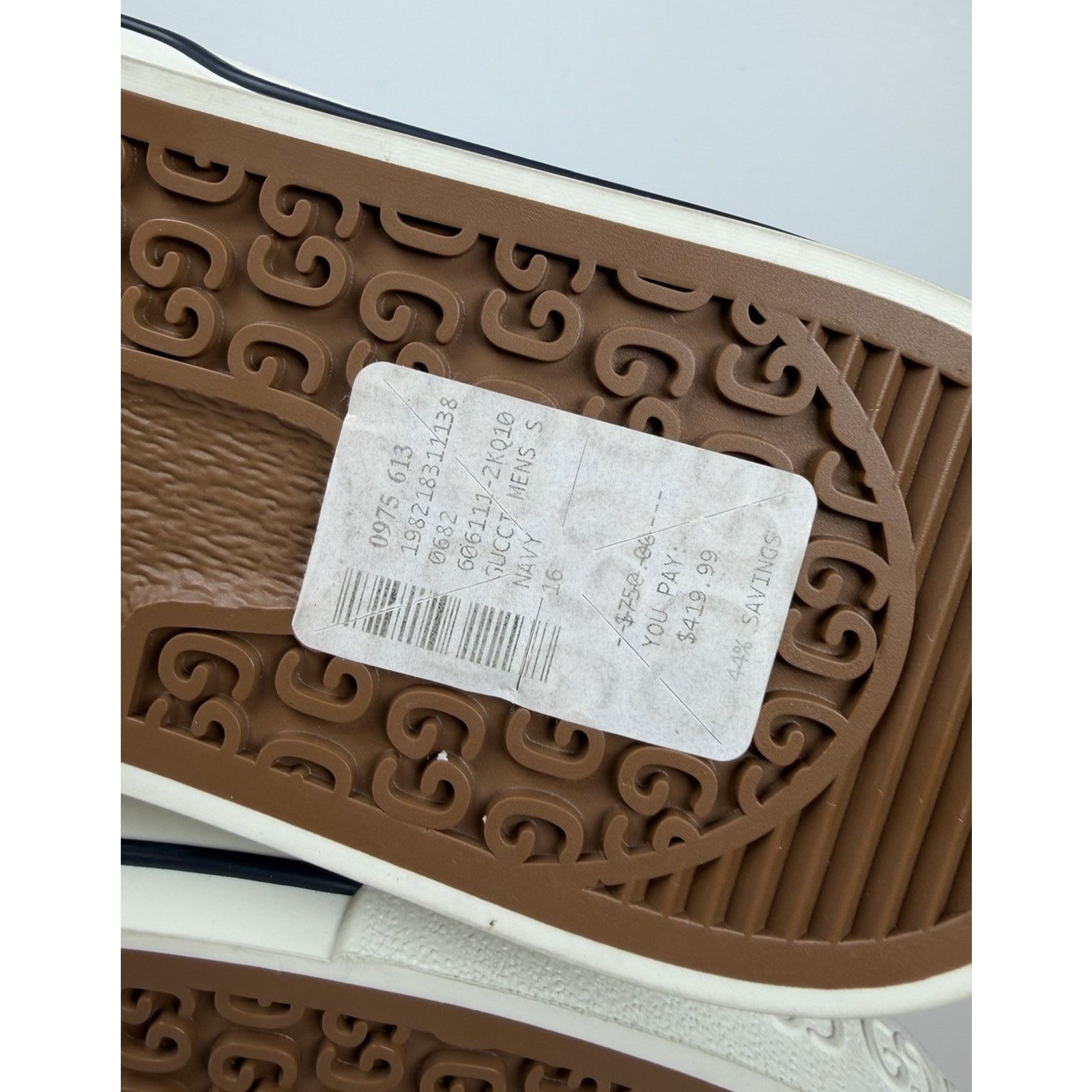 Gucci Size 16G/16.5US - Gucci Tennis 1977 Blue NEW! Size US 15 / EU 48 - 10 Thumbnail